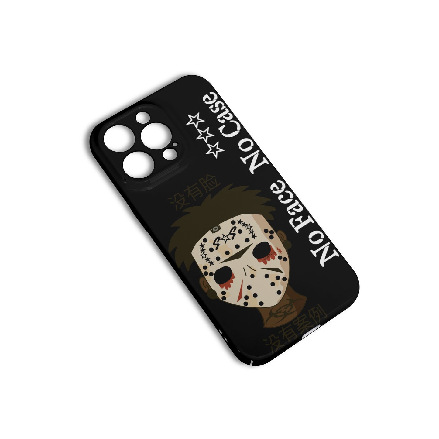 No Face, No Case Black IPhone 15 Pro Phone Case Protector