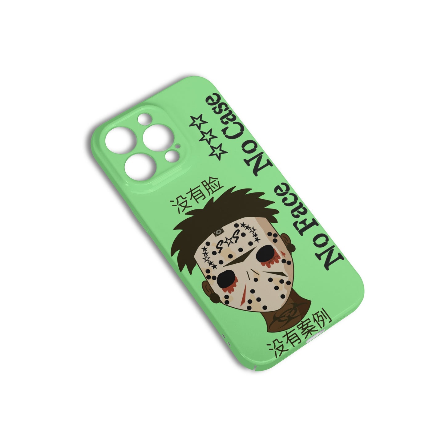 No Face, No Case Mint Green IPhone 15 Pro Phone Case Protector