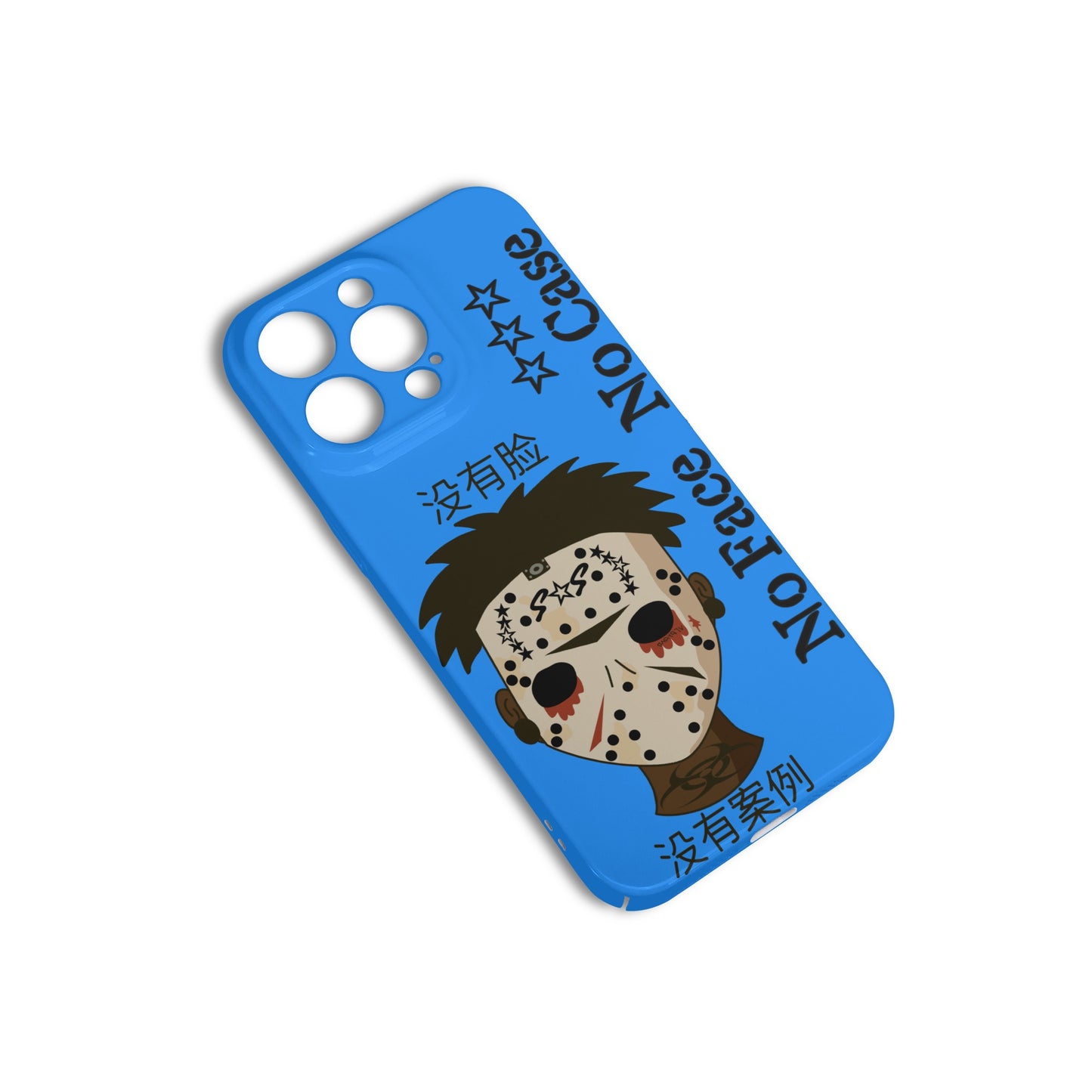 No Face, No Case Blue IPhone 15 Pro Phone Case Protector