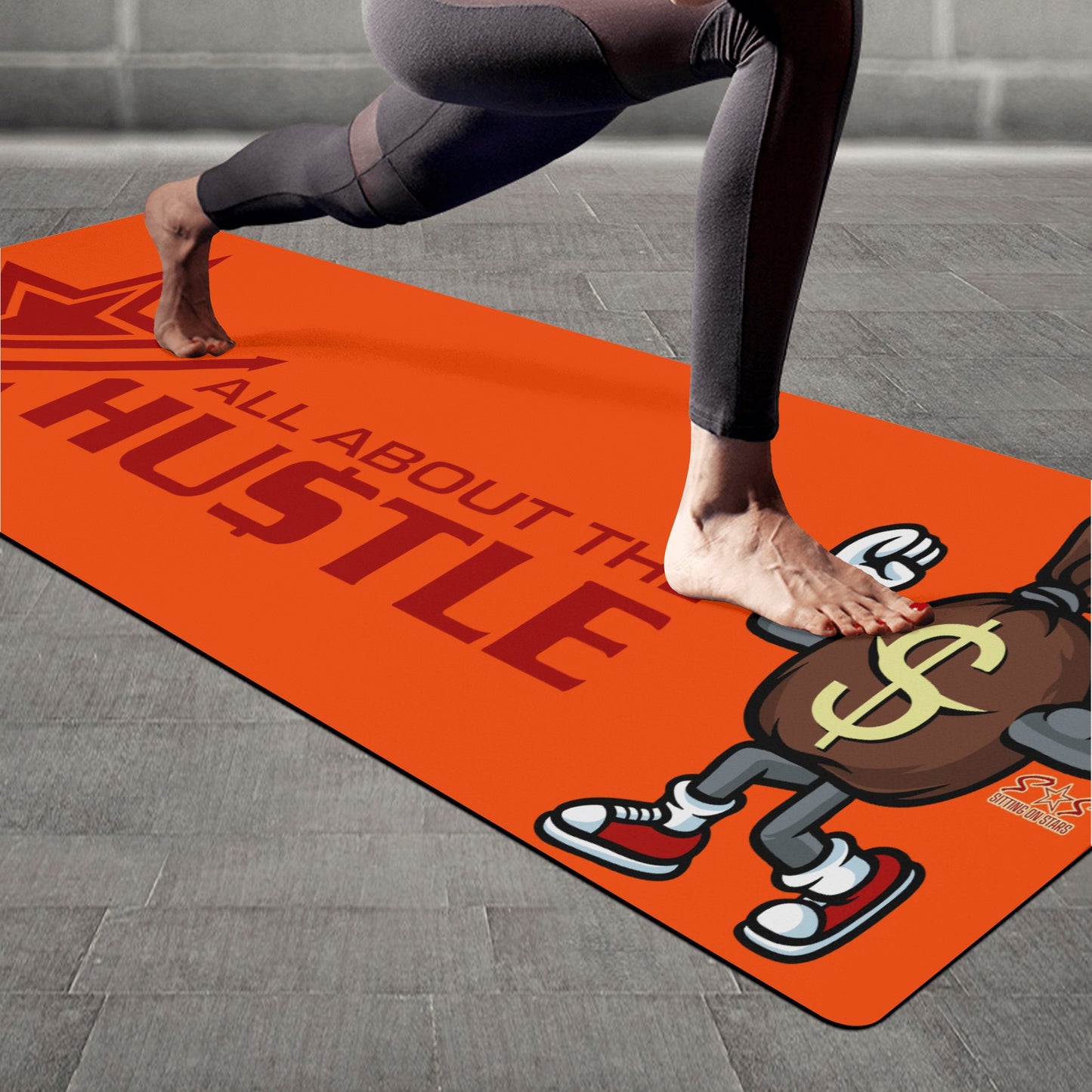 T.T.D (Ten Toes Down) Dark Orange 4mm Rubber Yoga Mat