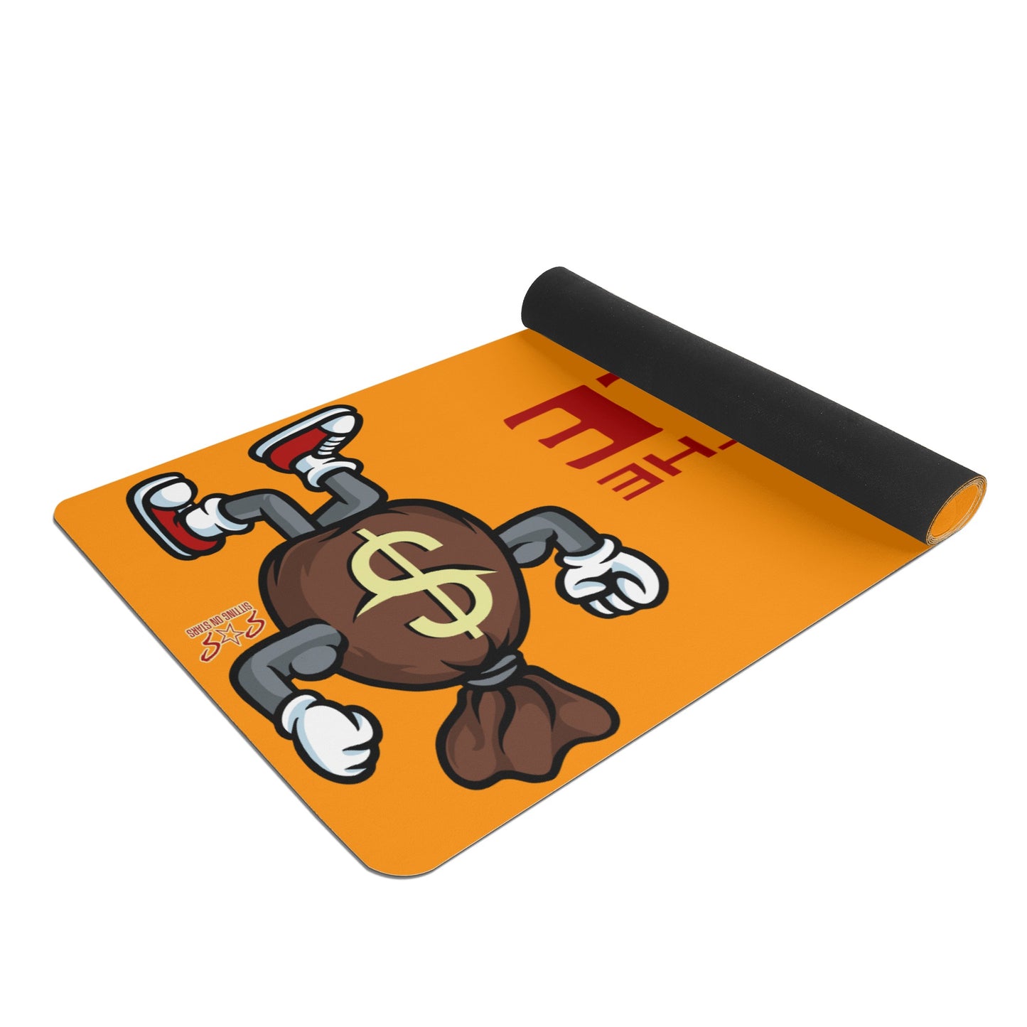 T.T.D (Ten Toes Down) Orange 4mm Rubber Yoga Mat