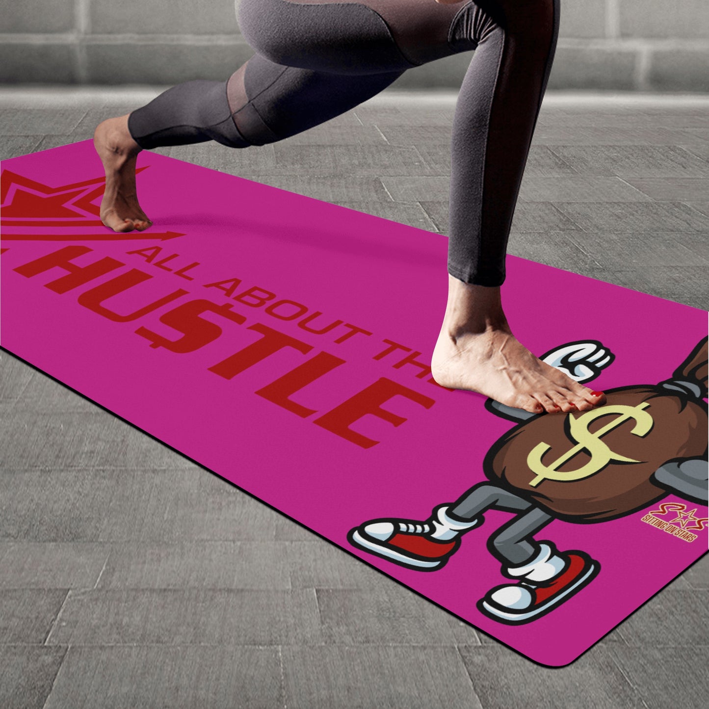 T.T.D (Ten Toes Down) Purple 4mm Rubber Yoga Mat