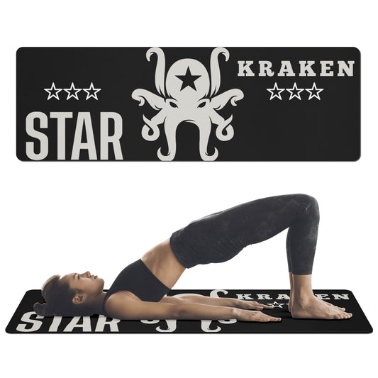 Star Kraken Black 4mm Rubber Yoga Mat