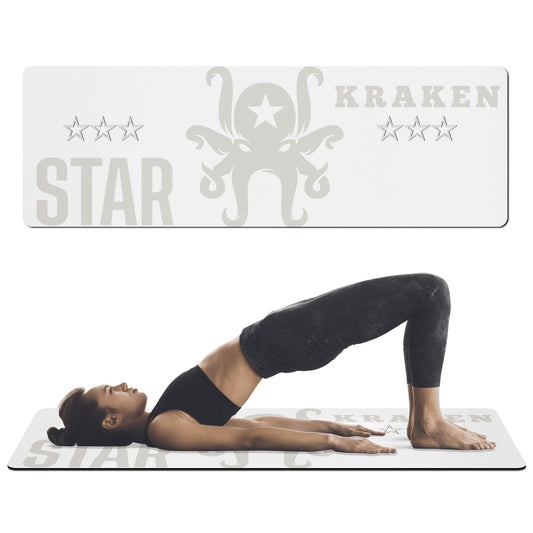 Star Kraken White 4mm Rubber Yoga Mat