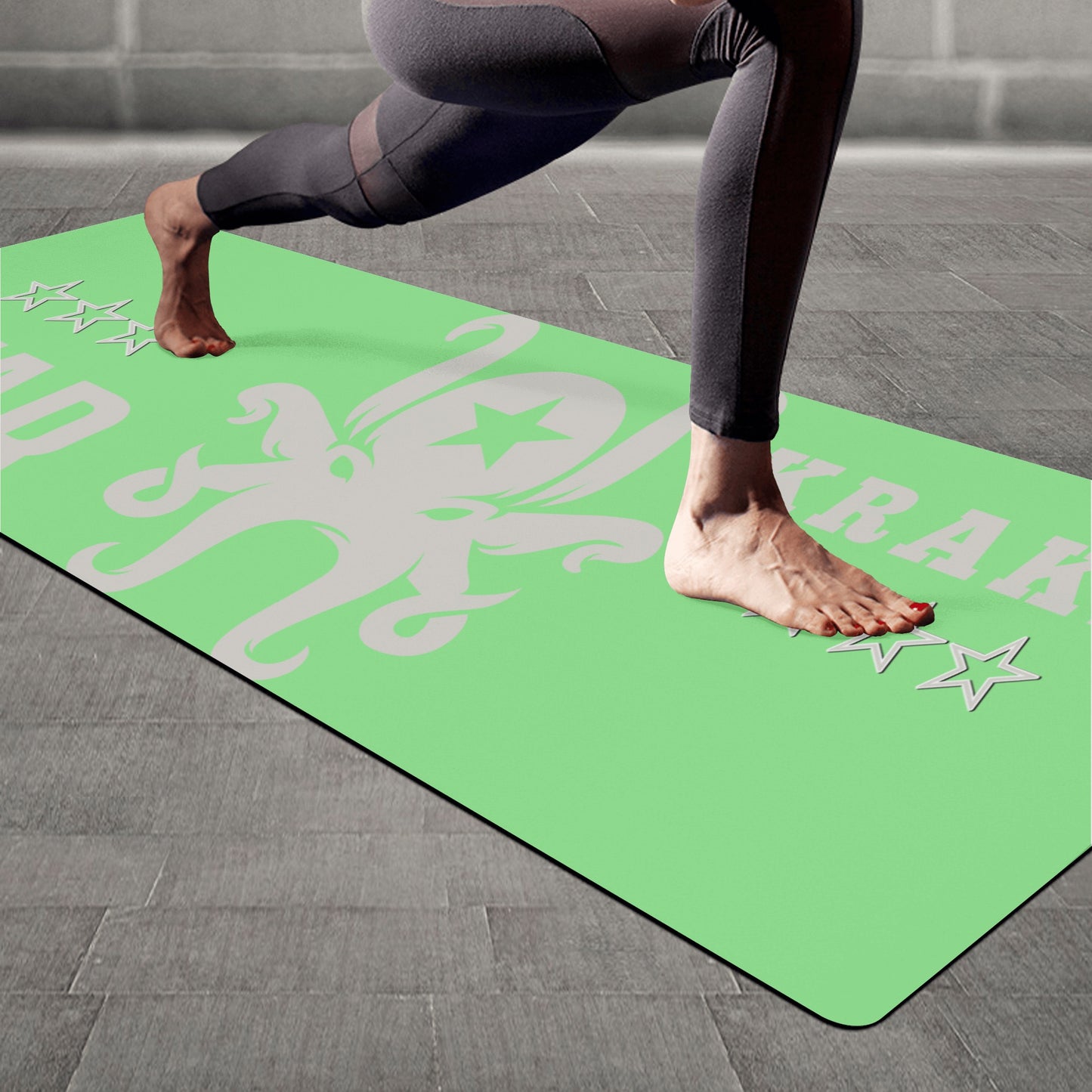 Star Kraken Mint Green 4mm Rubber Yoga Mat