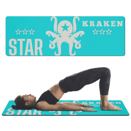 Star Kraken Turquoise 4mm Rubber Yoga Mat