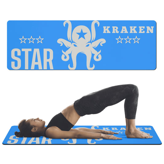 Star Kraken Blue 4mm Rubber Yoga Mat