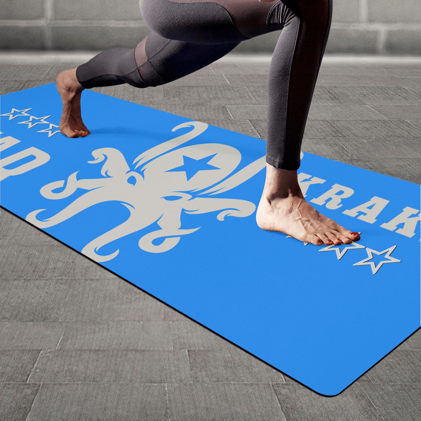 Star Kraken Blue 4mm Rubber Yoga Mat