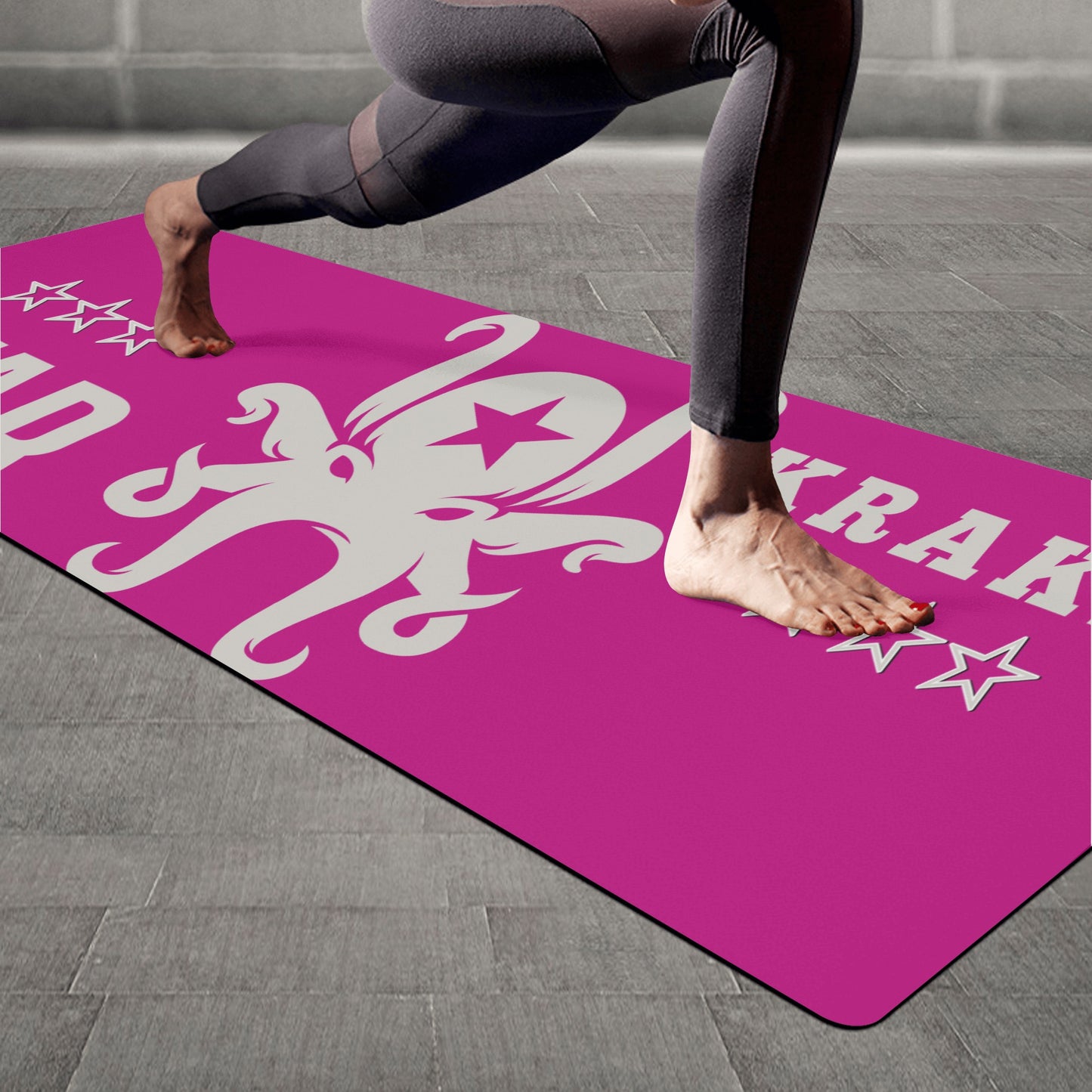 Star Kraken Purple 4mm Rubber Yoga Mat