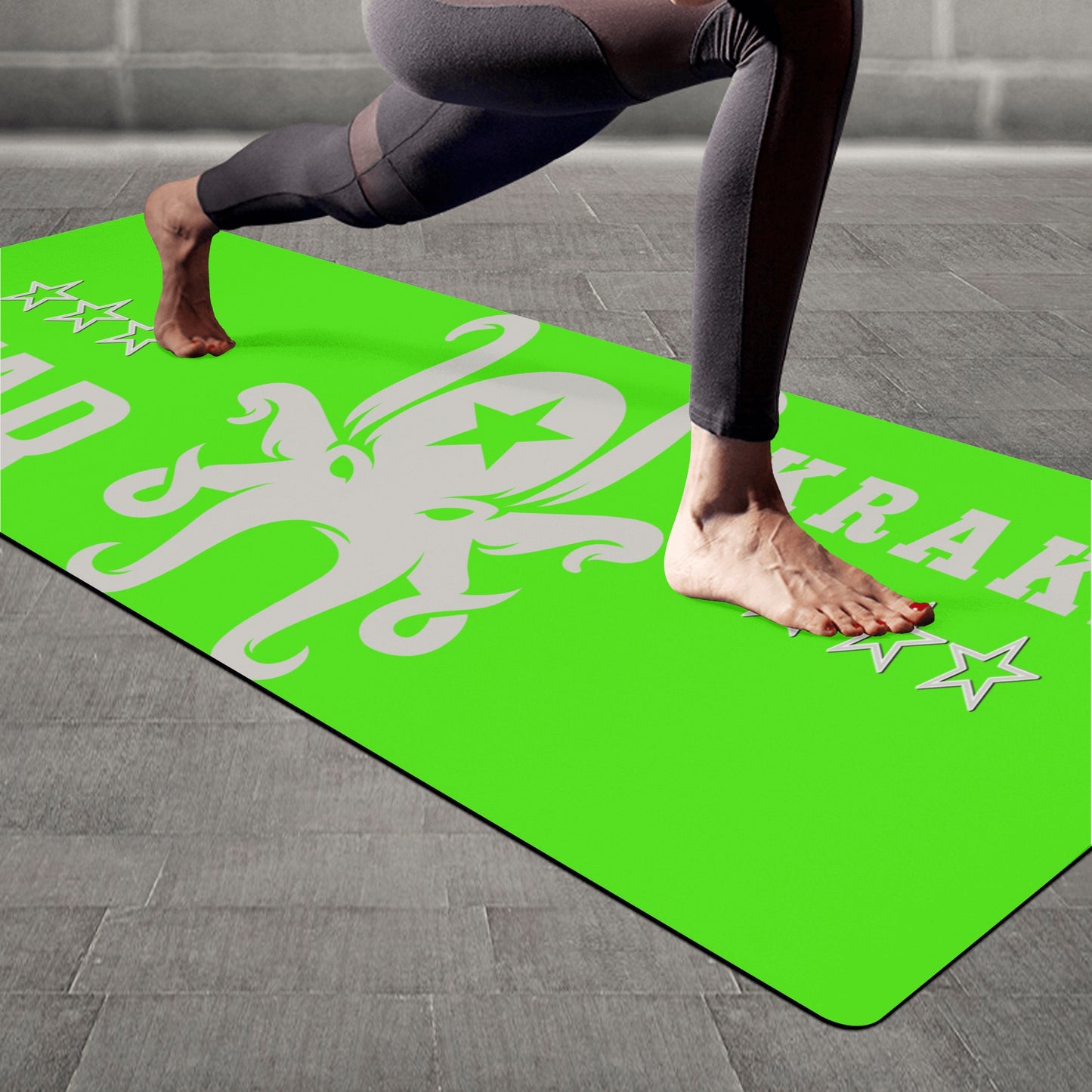 Star Kraken Goo Green 4mm Rubber Yoga Mat