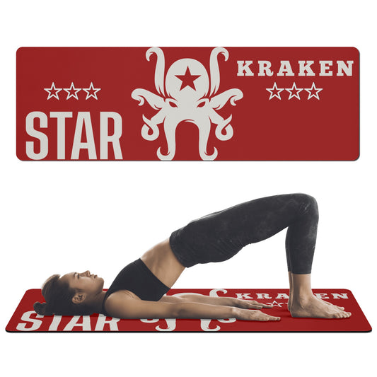 Star Kraken Maroon 4mm Rubber Yoga Mat