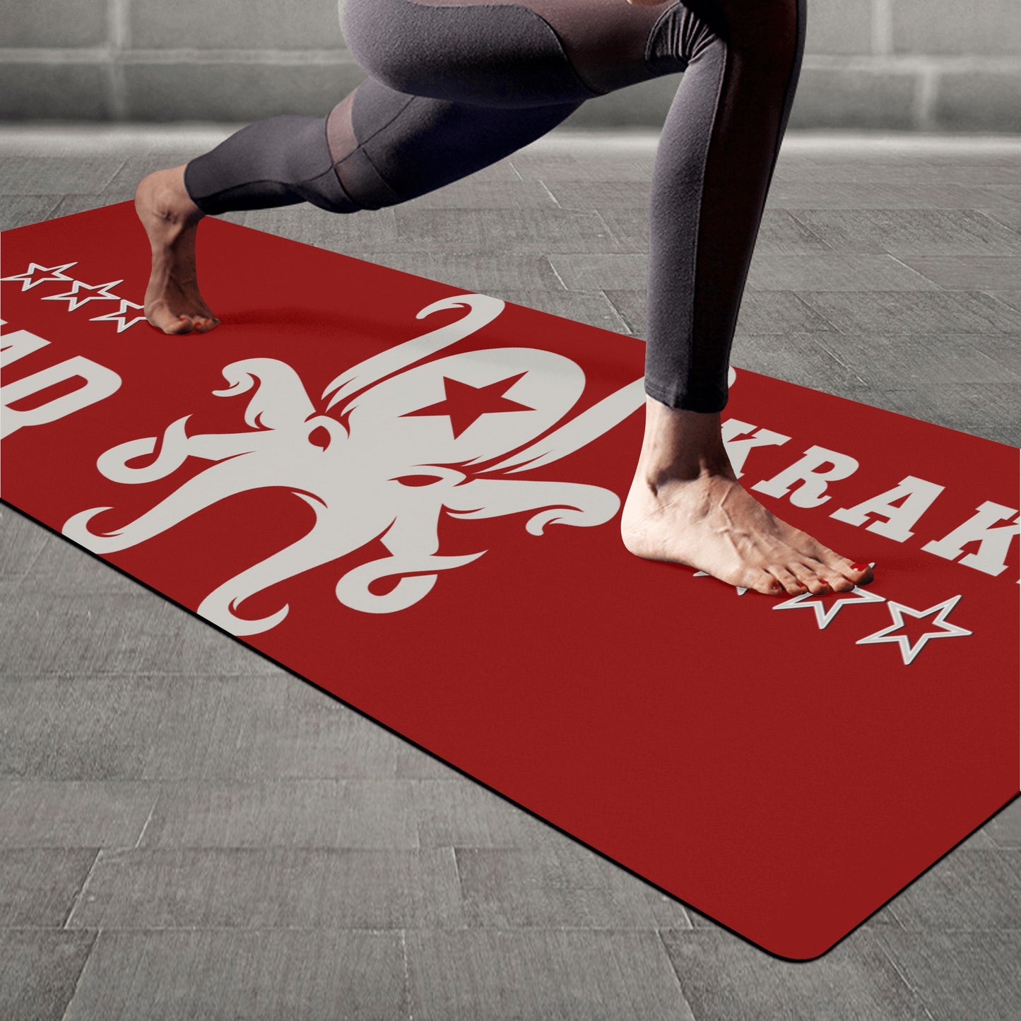 Star Kraken Maroon 4mm Rubber Yoga Mat