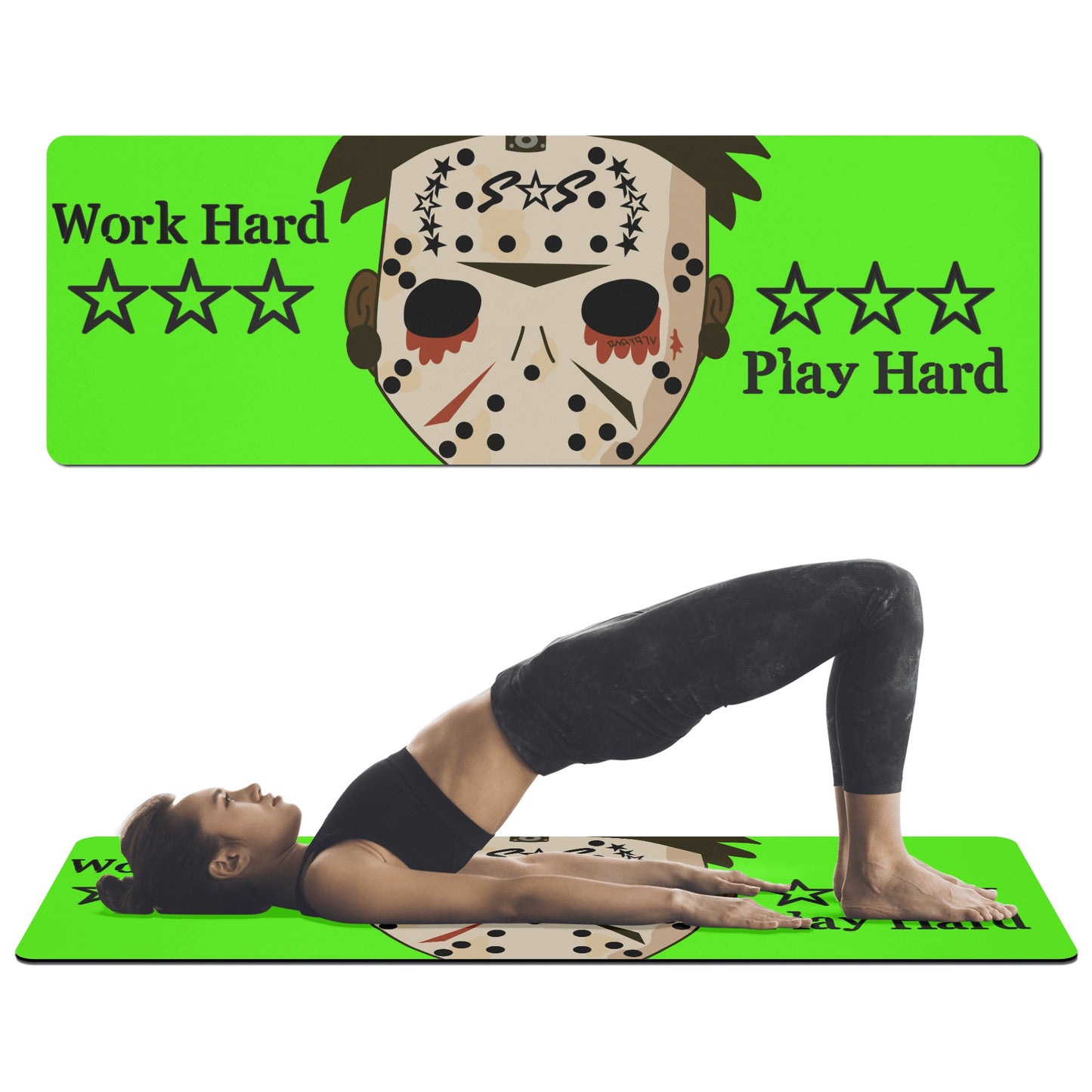 No Face, No Case Goo Green 4mm Rubber Yoga Mat