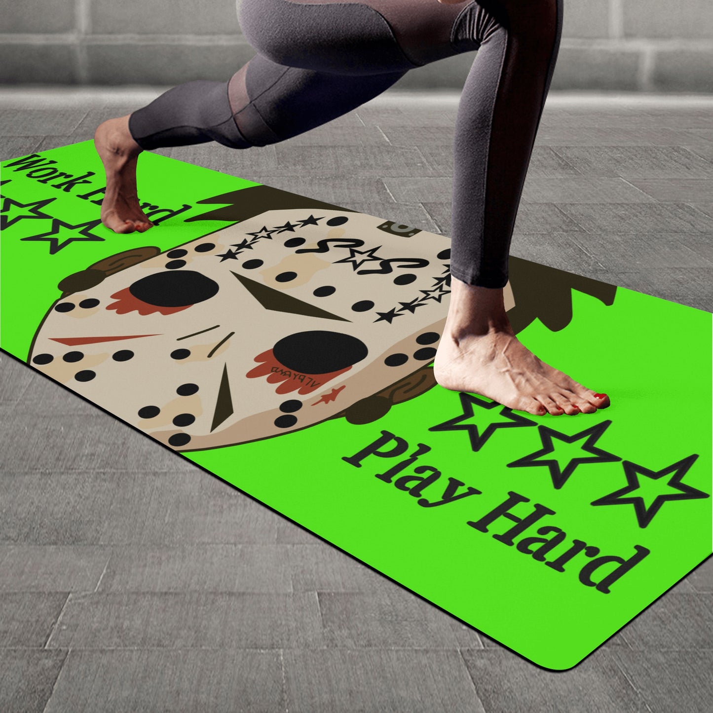 No Face, No Case Goo Green 4mm Rubber Yoga Mat