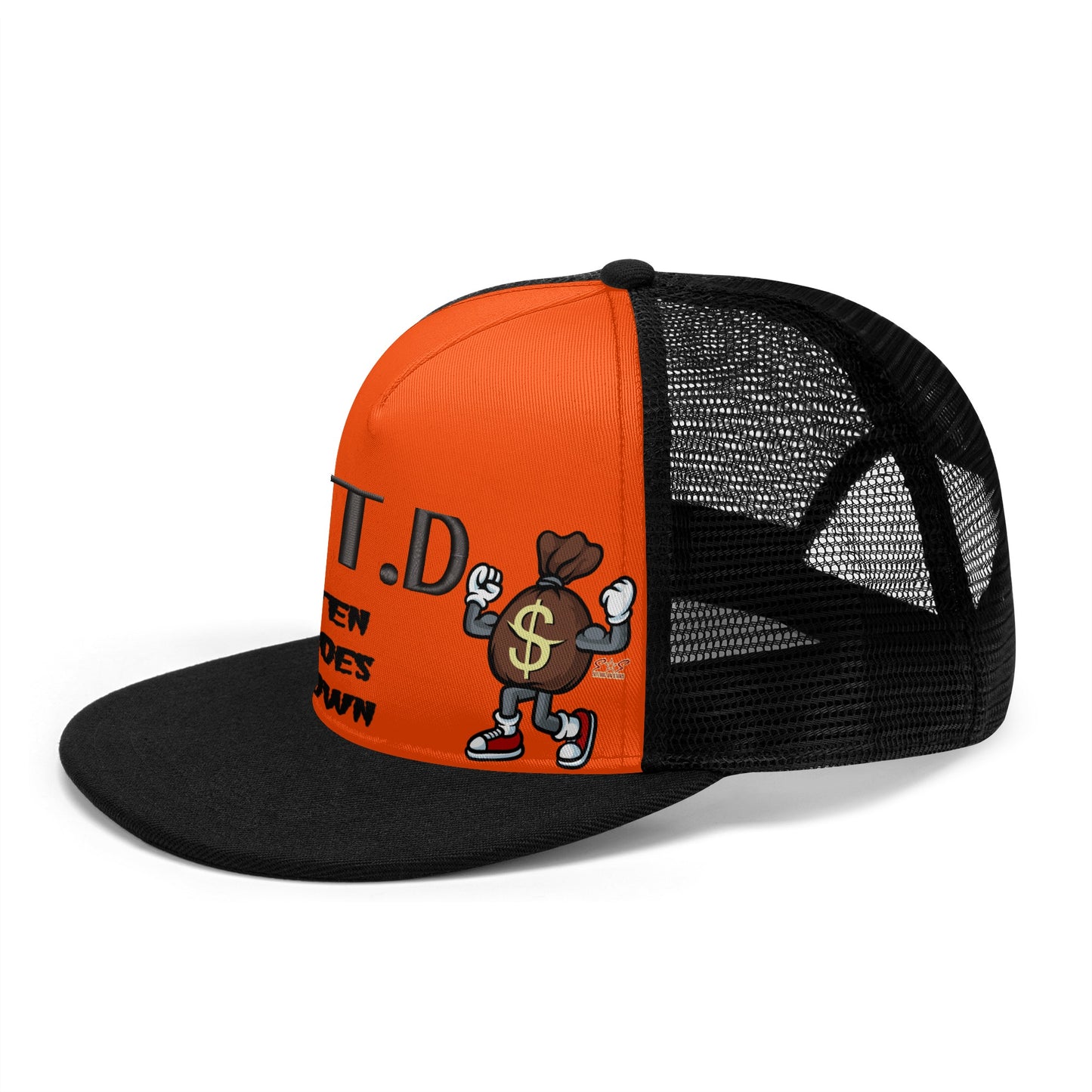 T.T.D (Ten Toes Down) DarkOrange/Black Star Snap Backs