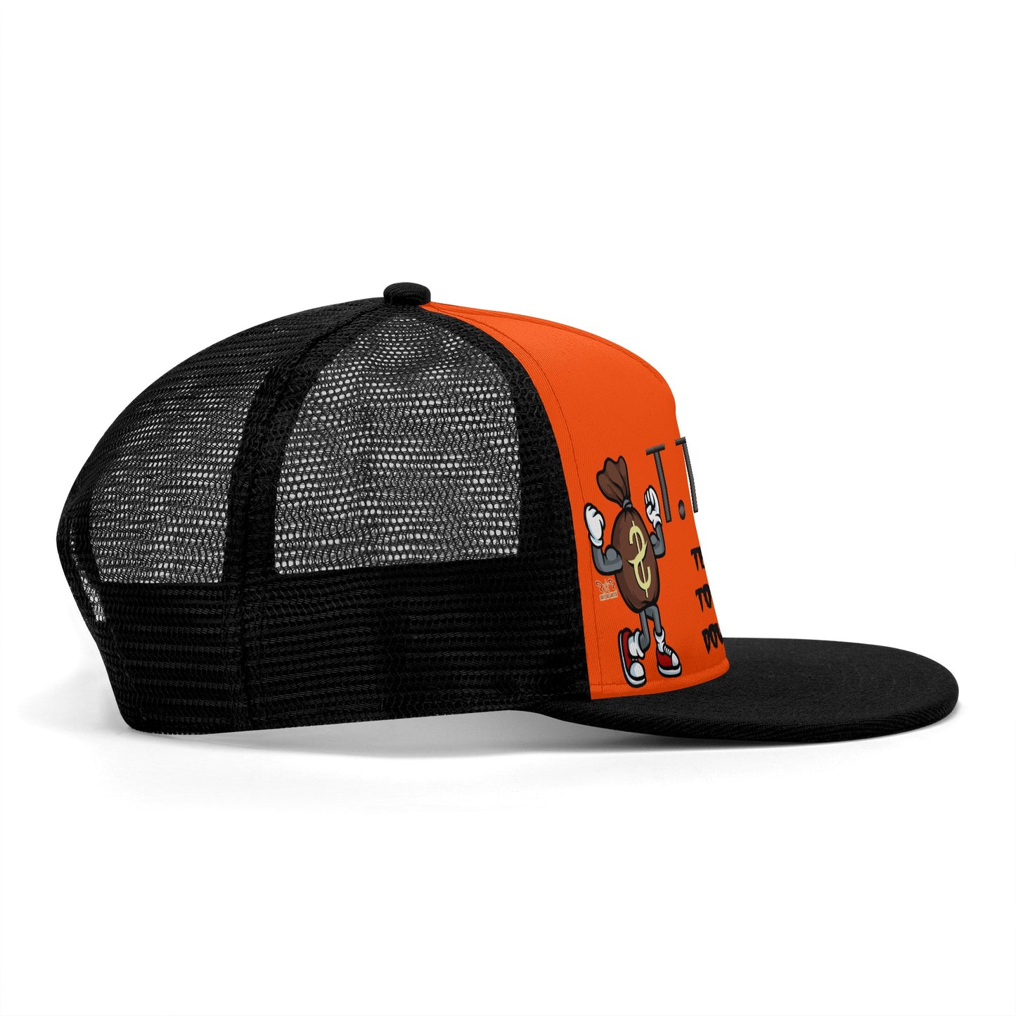 T.T.D (Ten Toes Down) DarkOrange/Black Star Snap Backs