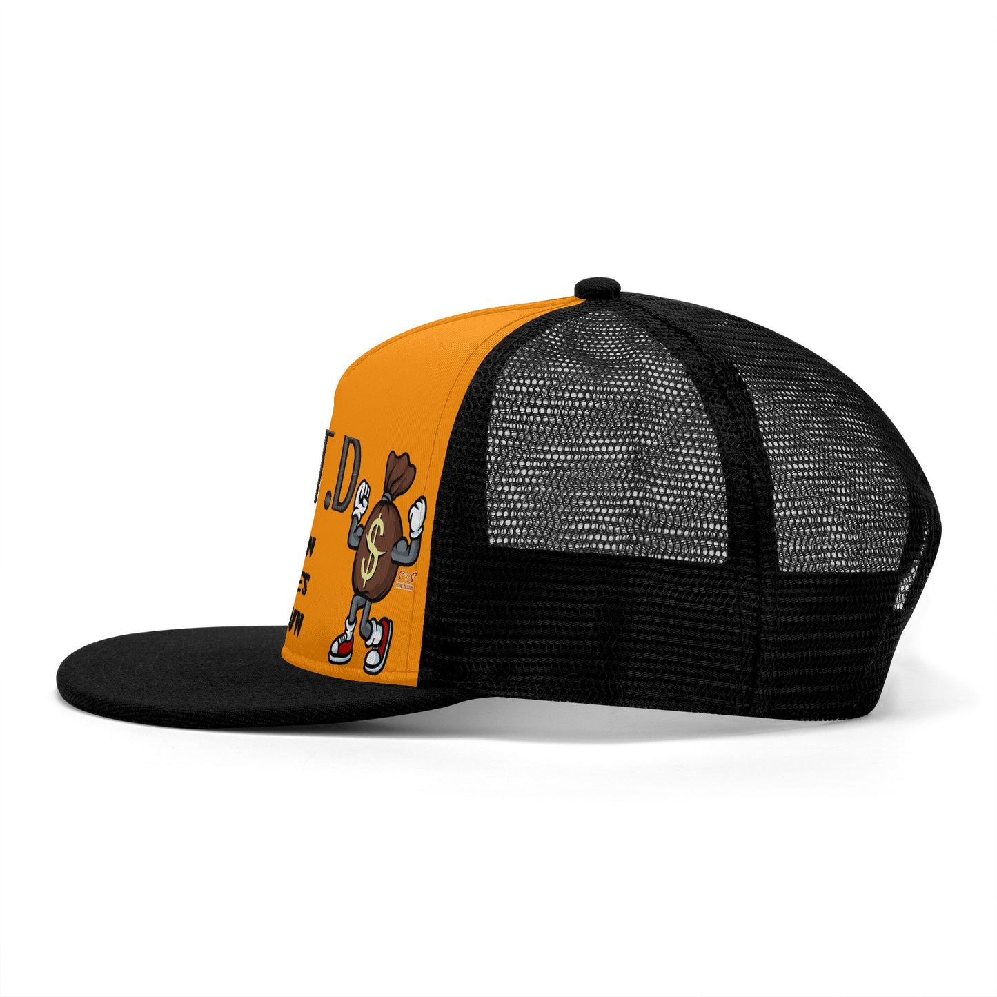 T.T.D (Ten Toes Down) Orange/Black Star Snap Backs