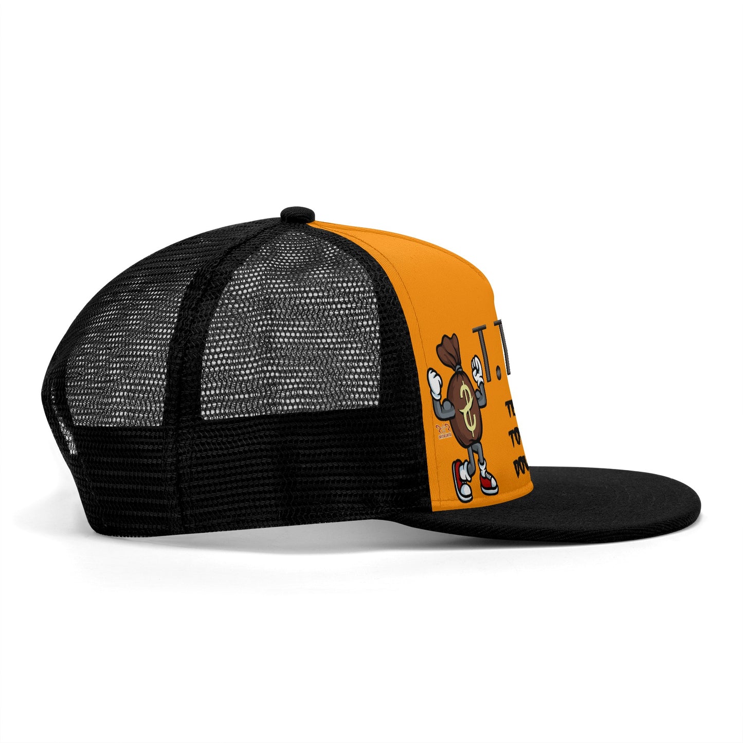 T.T.D (Ten Toes Down) Orange/Black Star Snap Backs