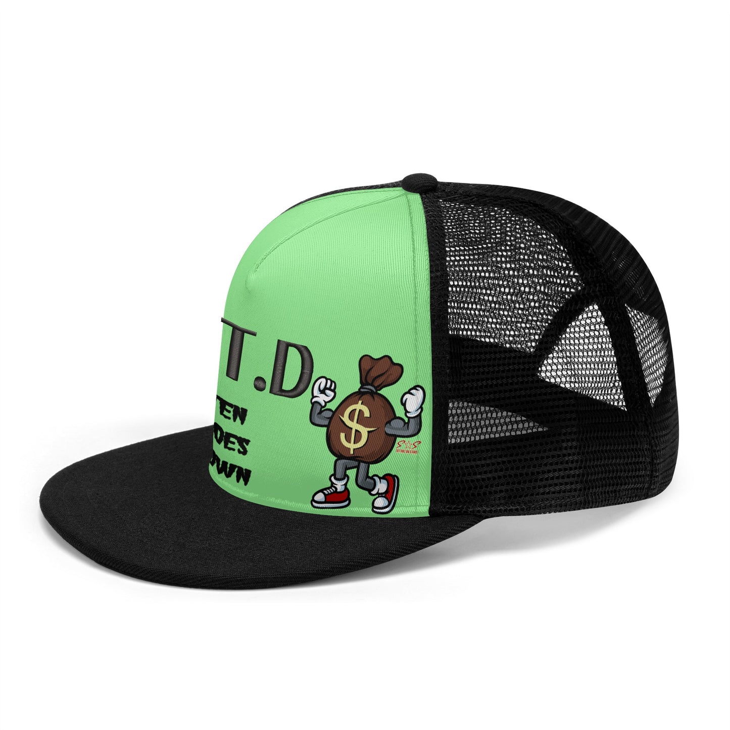 T.T.D (Ten Toes Down) MintGreen/Black Star Snap Backs