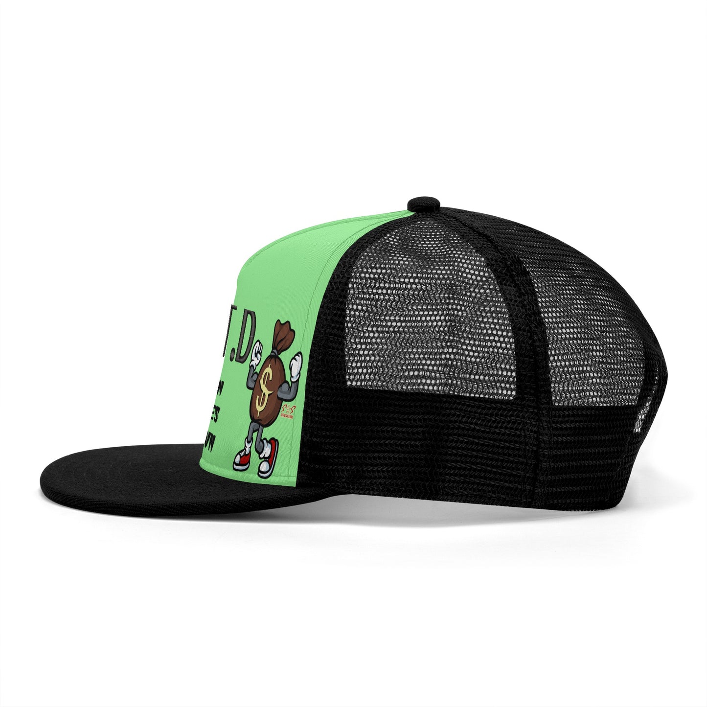 T.T.D (Ten Toes Down) MintGreen/Black Star Snap Backs