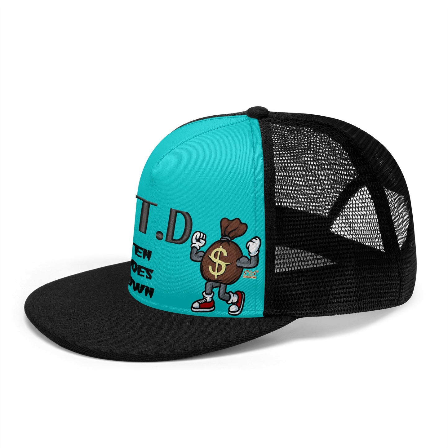 T.T.D (Ten Toes Down) Turquoise/Black Star Snap Backs