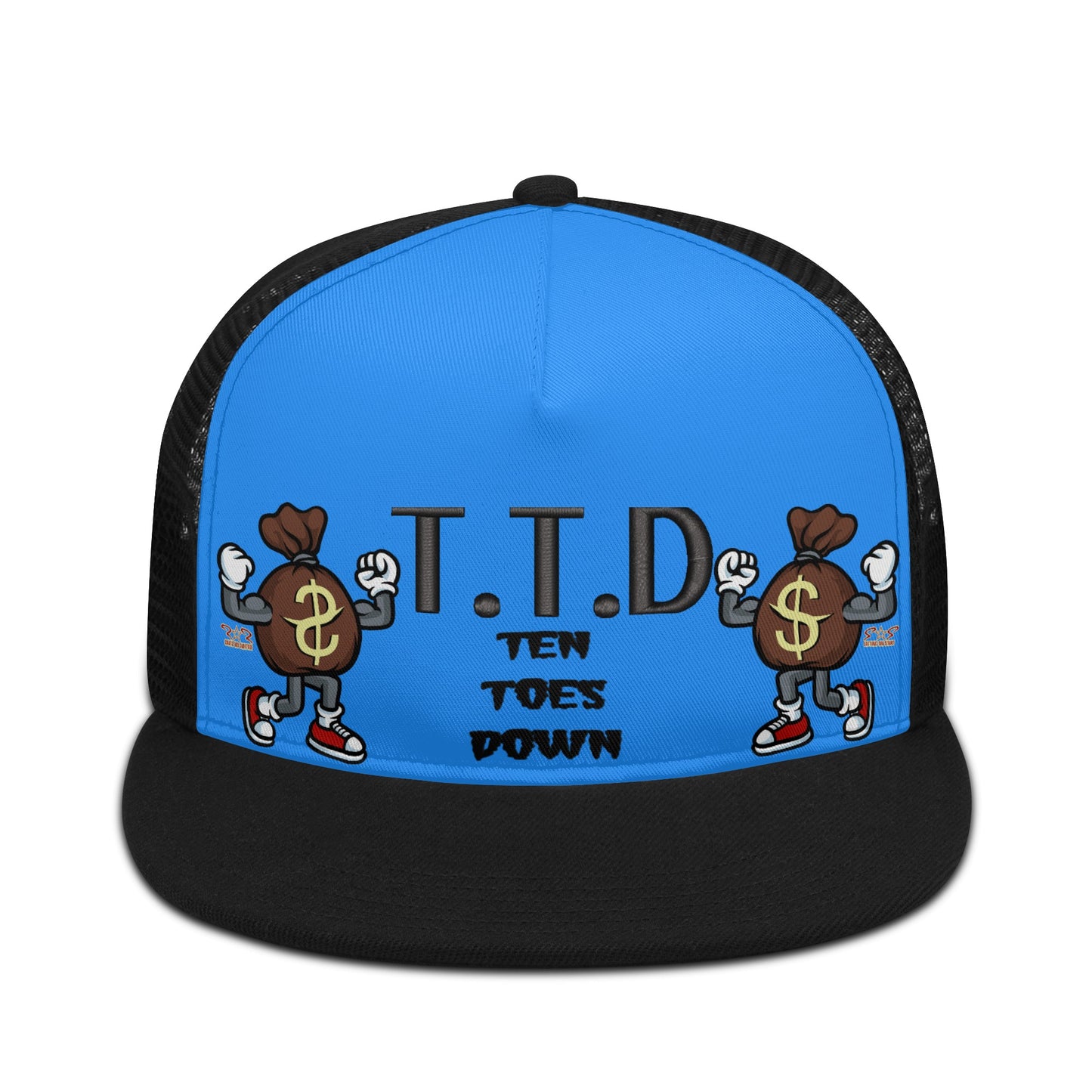 T.T.D (Ten Toes Down) Blue/Black Star Snap Backs