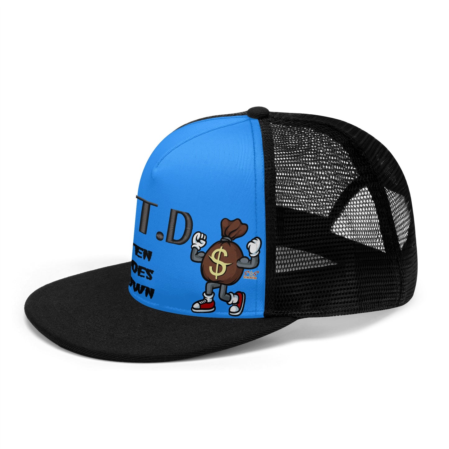 T.T.D (Ten Toes Down) Blue/Black Star Snap Backs