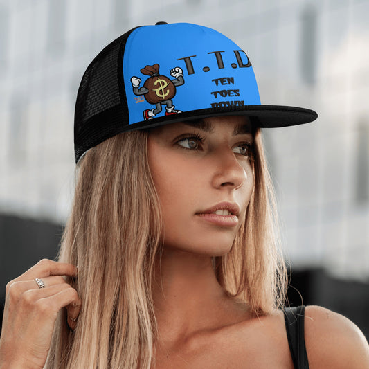 T.T.D (Ten Toes Down) Blue/Black Star Snap Backs