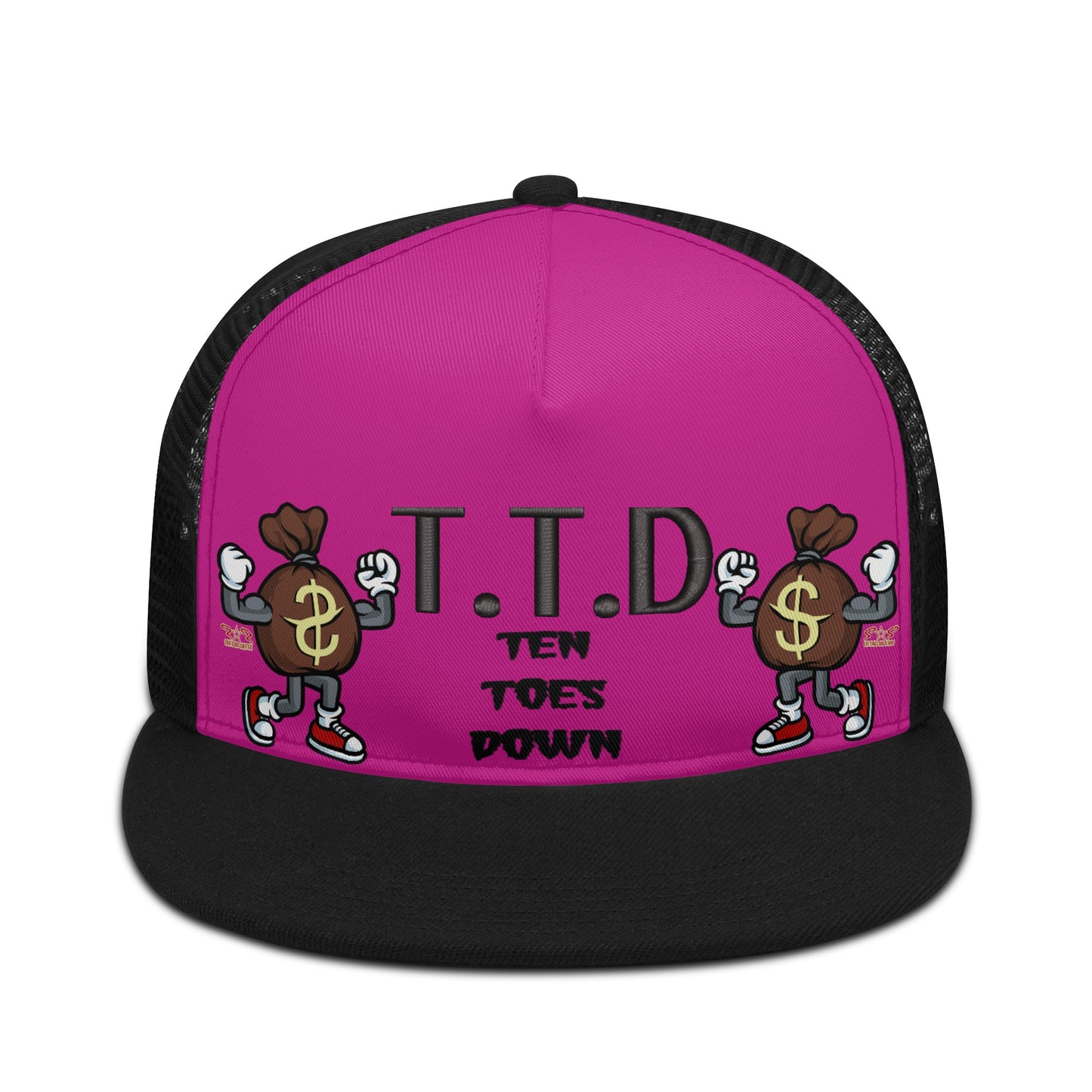 T.T.D (Ten Toes Down) Purple/Black Star Snap Backs