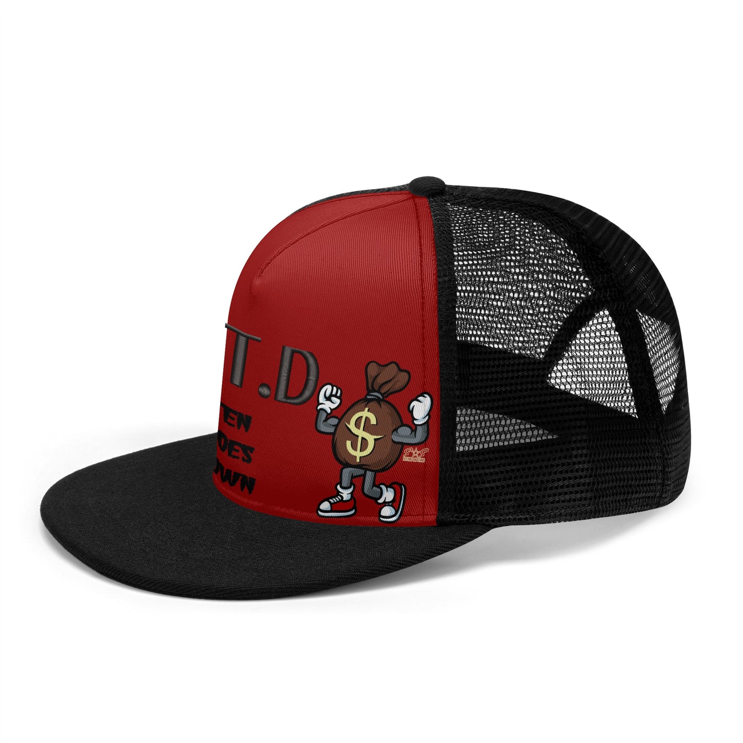 T.T.D (Ten Toes Down) Maroon/Black Star Snap Backs