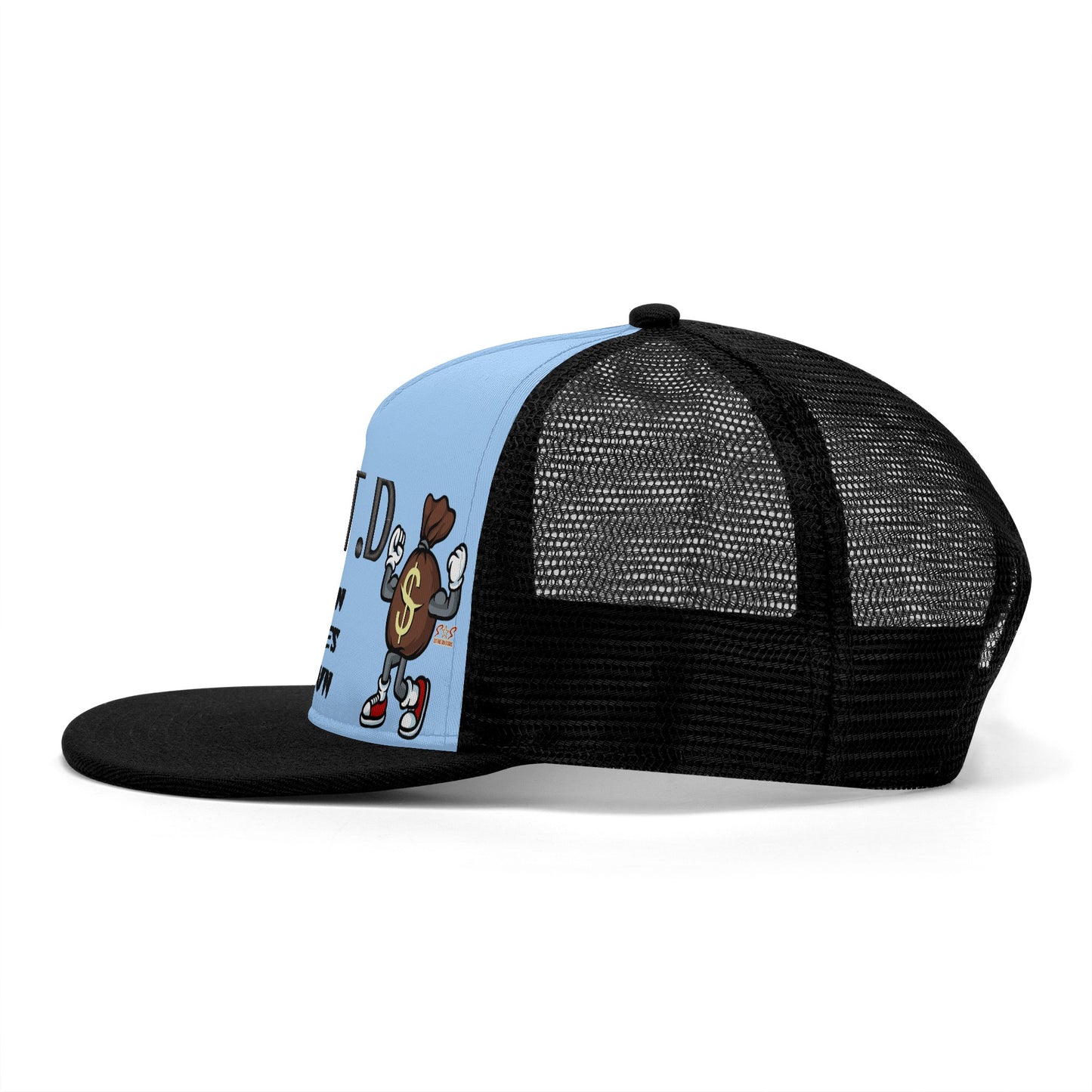 T.T.D (Ten Toes Down) SkyBlue/Black Star Snap Backs