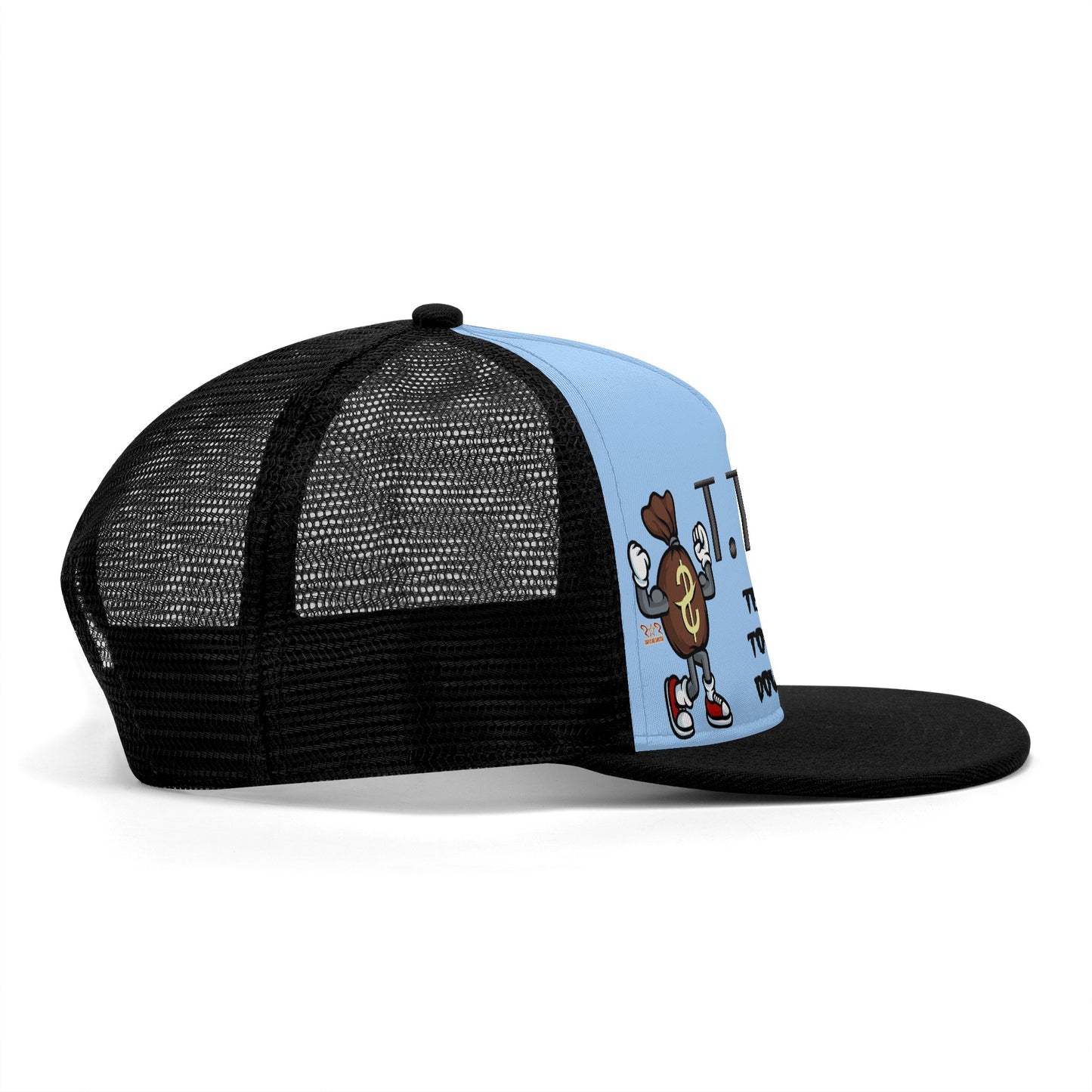 T.T.D (Ten Toes Down) SkyBlue/Black Star Snap Backs