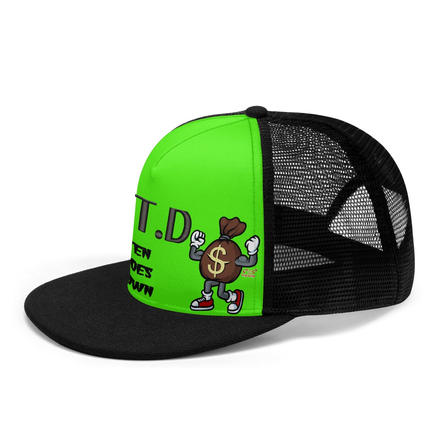 T.T.D (Ten Toes Down) GooGreen/Black Star Snap Backs