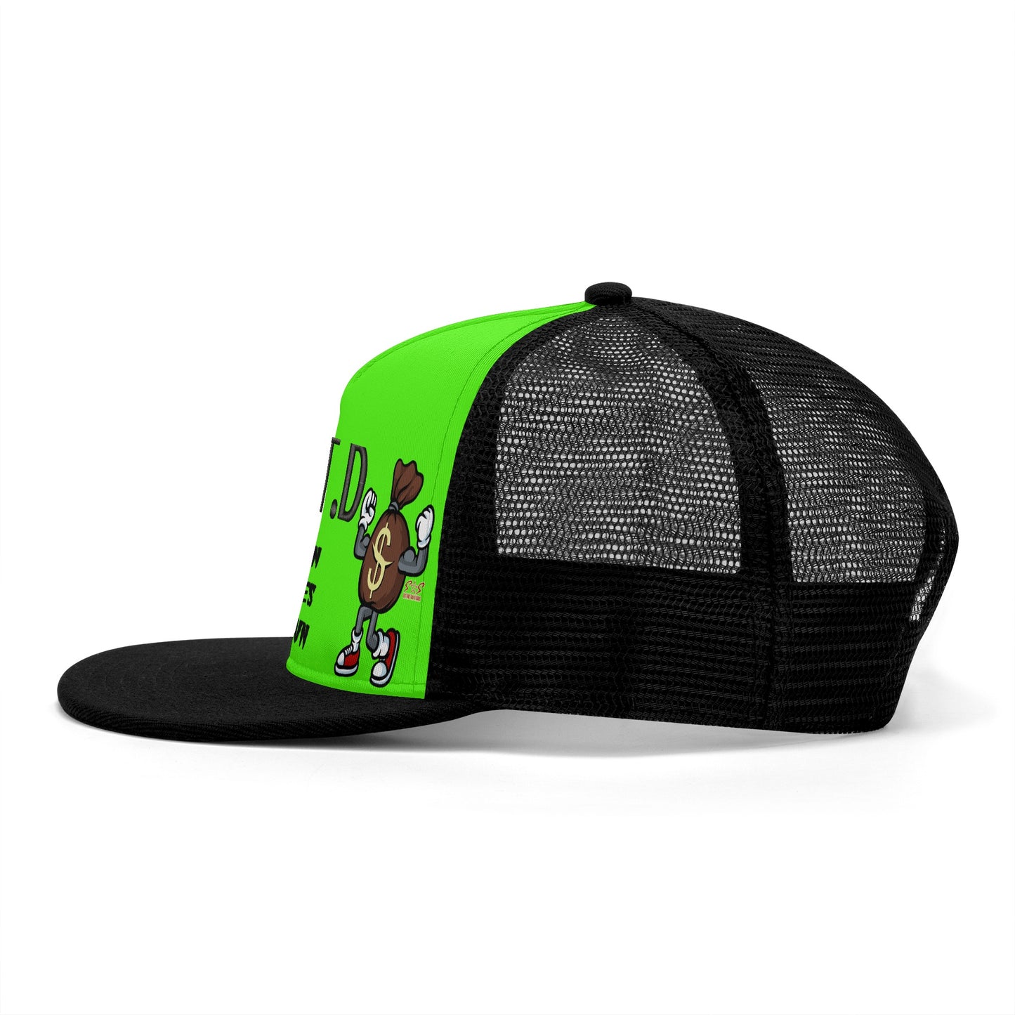 T.T.D (Ten Toes Down) GooGreen/Black Star Snap Backs