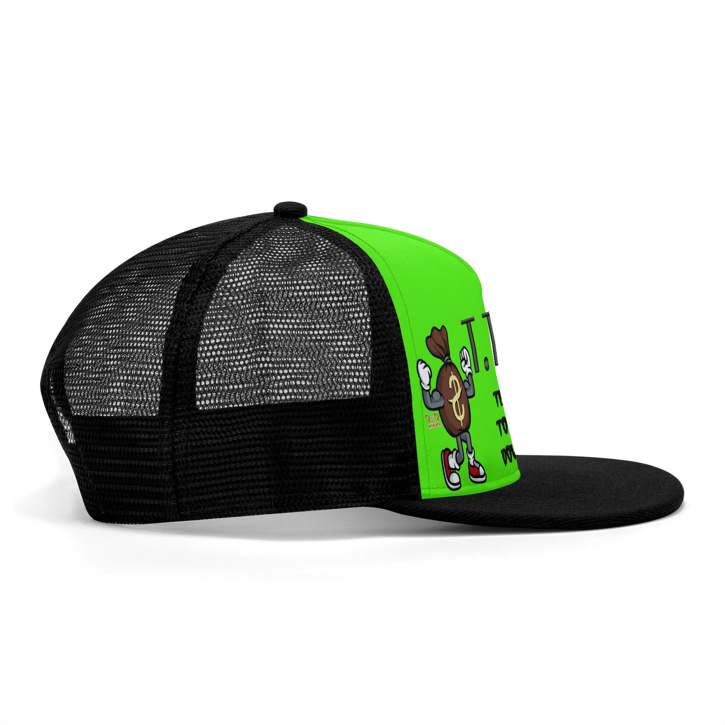 T.T.D (Ten Toes Down) GooGreen/Black Star Snap Backs