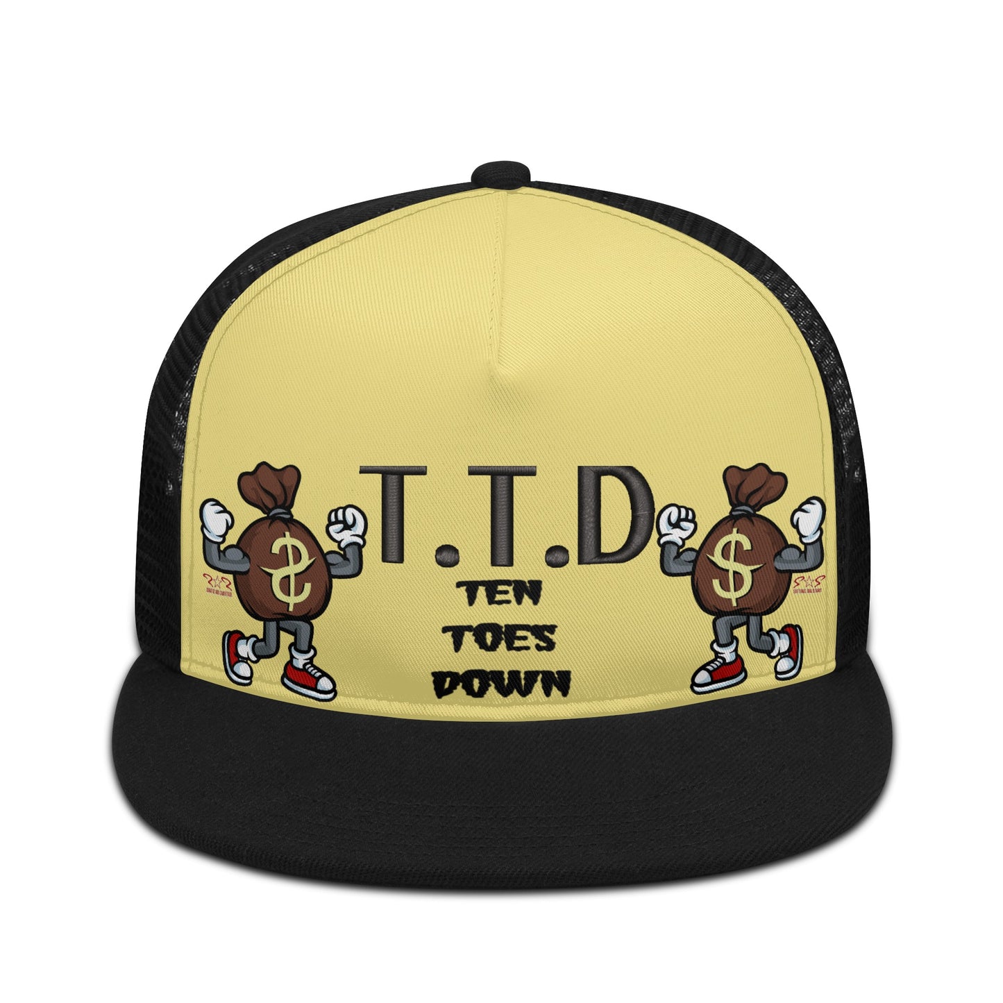 T.T.D (Ten Toes Down) Tan/Black Star Snap Backs