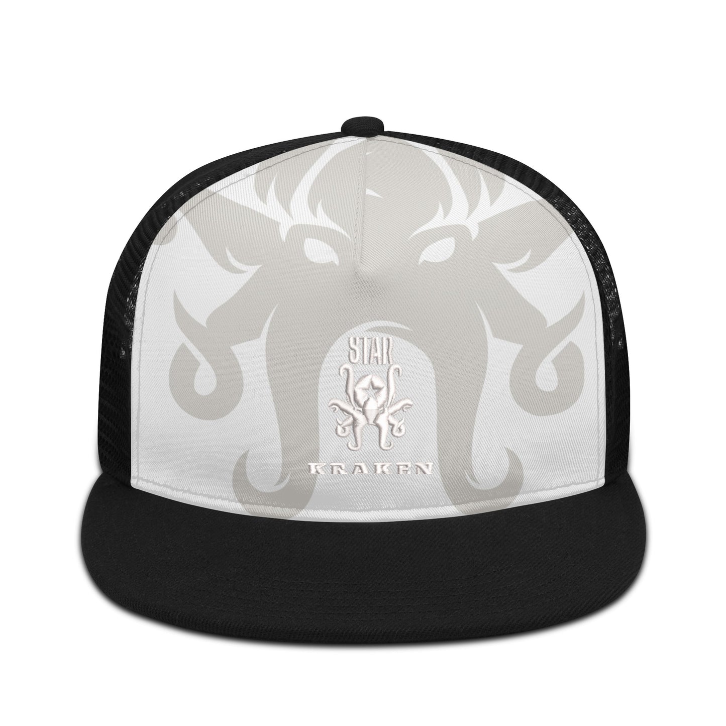 Star Kraken White/Black Star Snap Backs