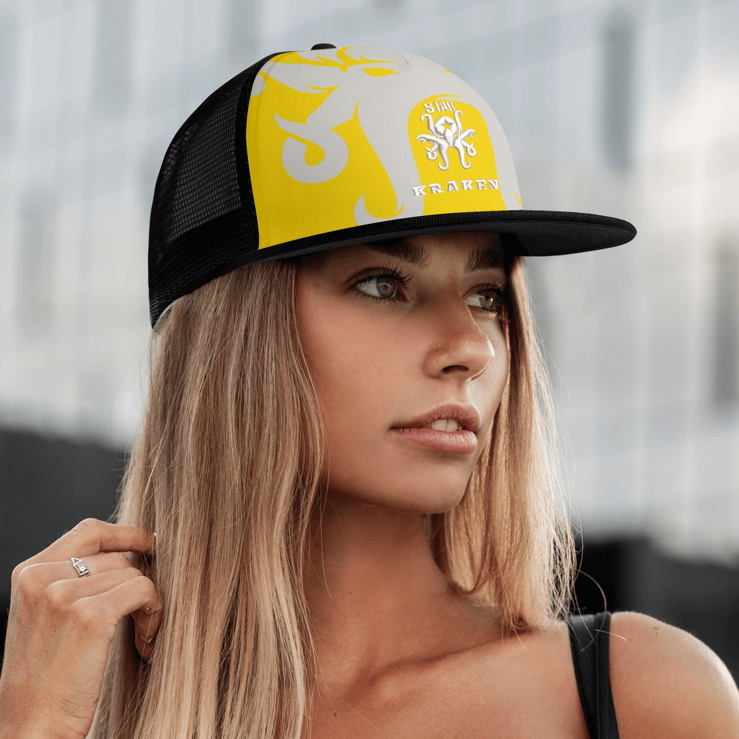 Star Kraken Gold/Black Star Snap Backs