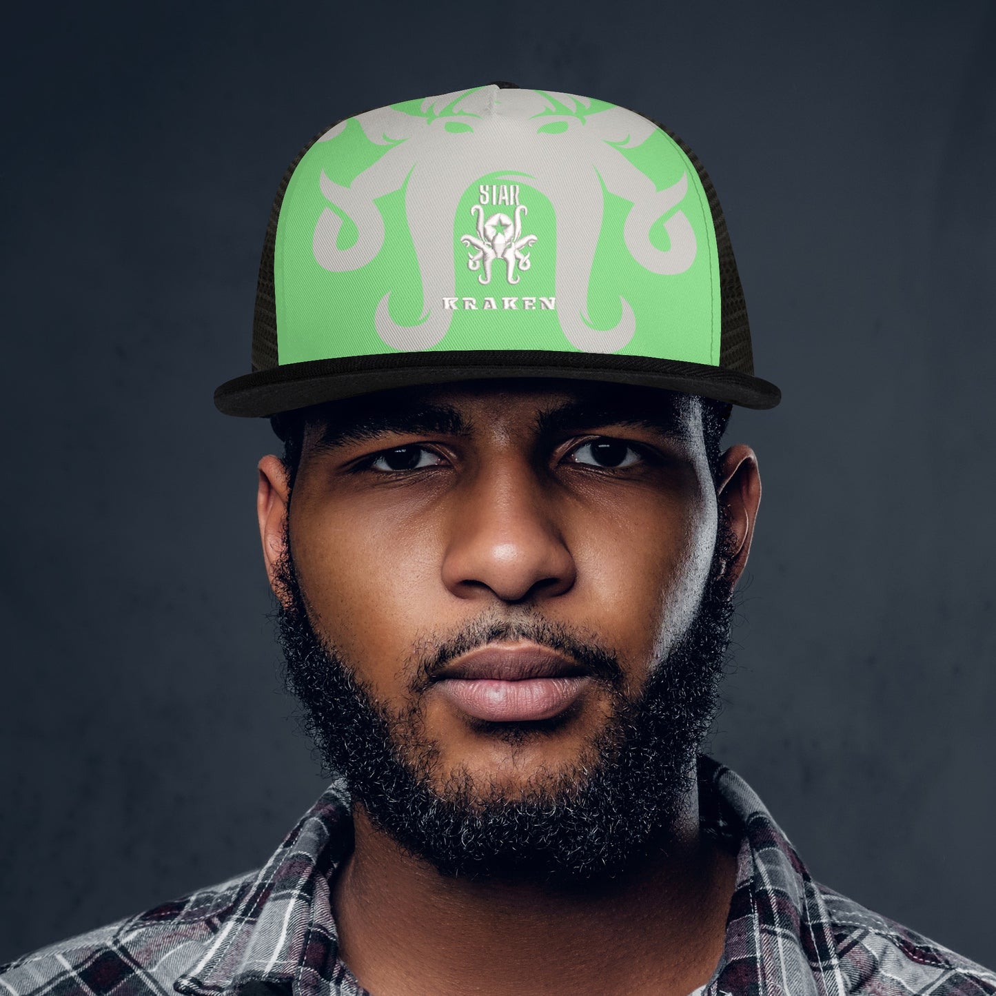 Star Kraken MintGreen/Black Star Snap Backs