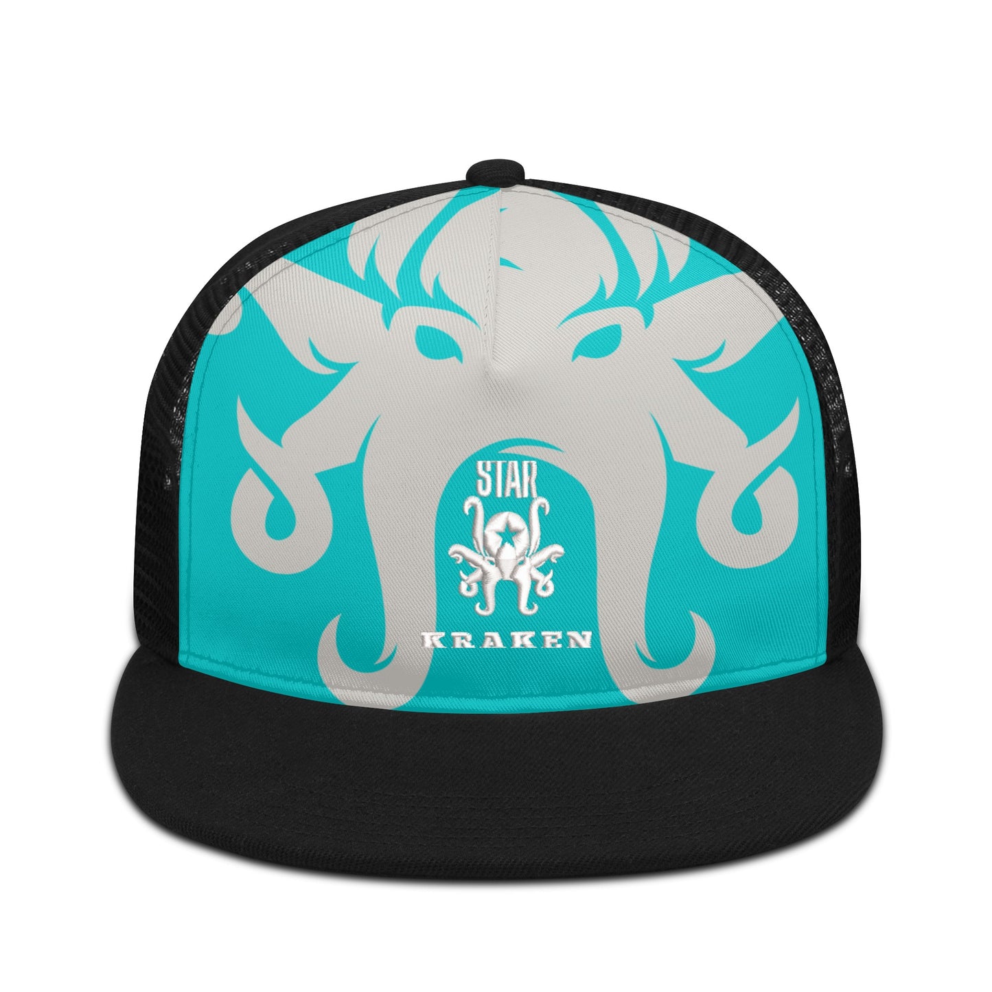 Star Kraken Turquoise/Black Star Snap Backs