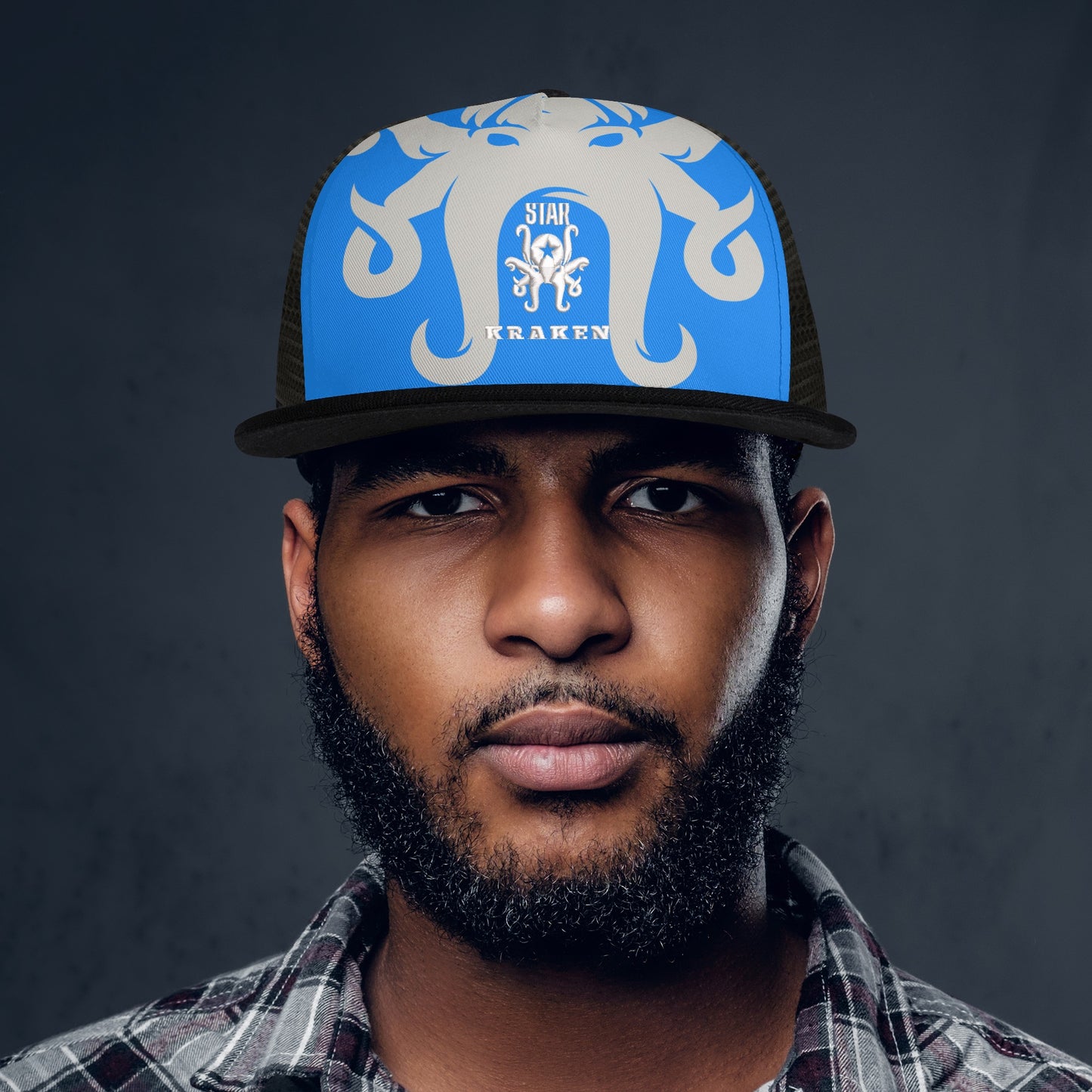 Star Kraken Blue/Black Star Snap Backs