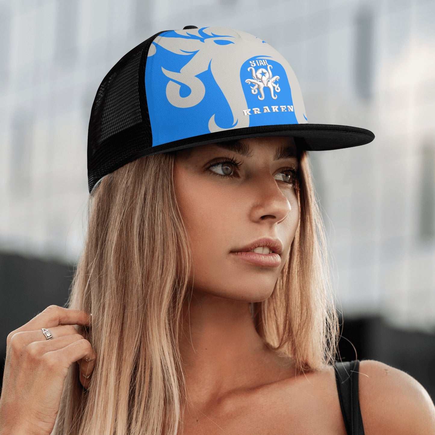 Star Kraken Blue/Black Star Snap Backs