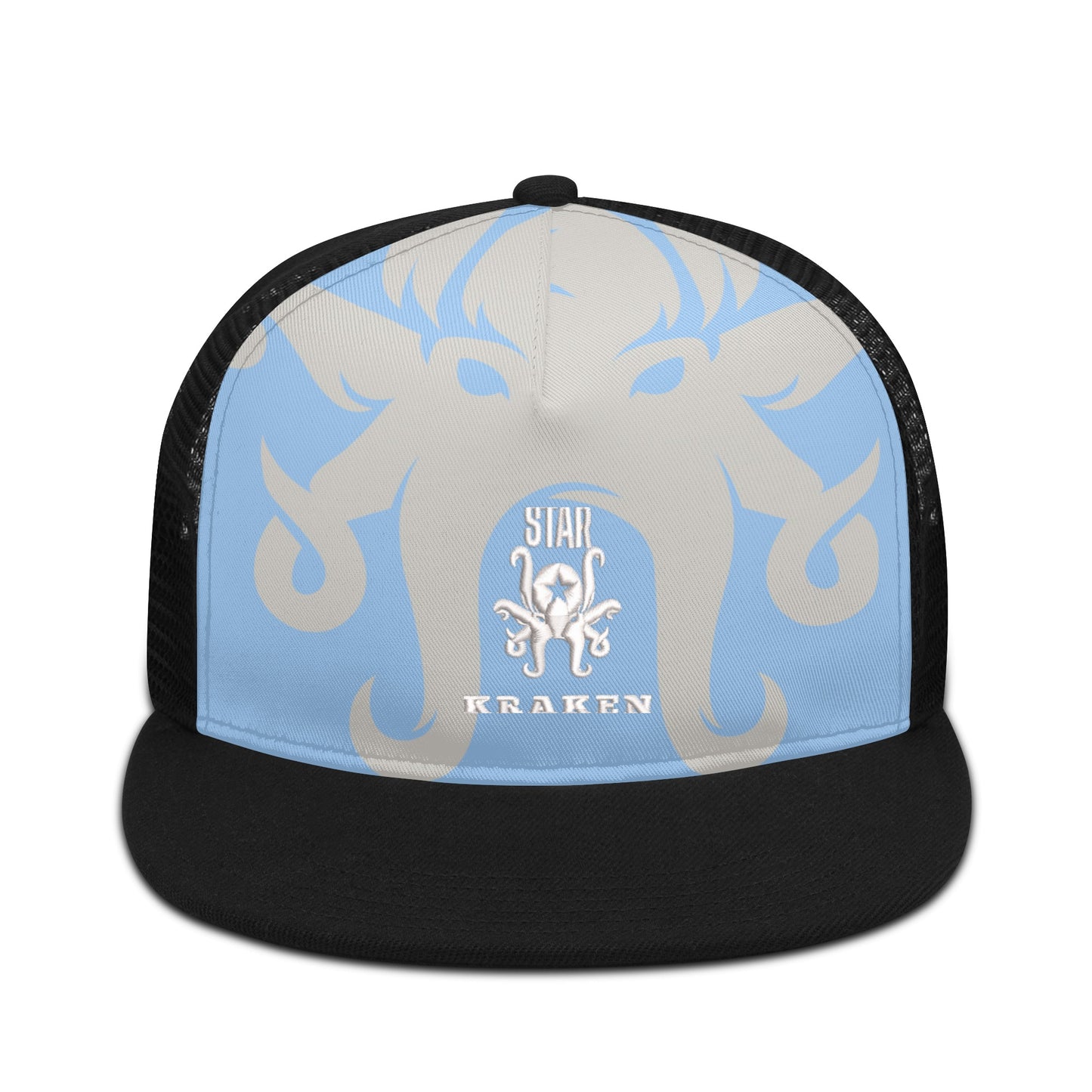 Star Kraken SkyBlue/Black Star Snap Backs