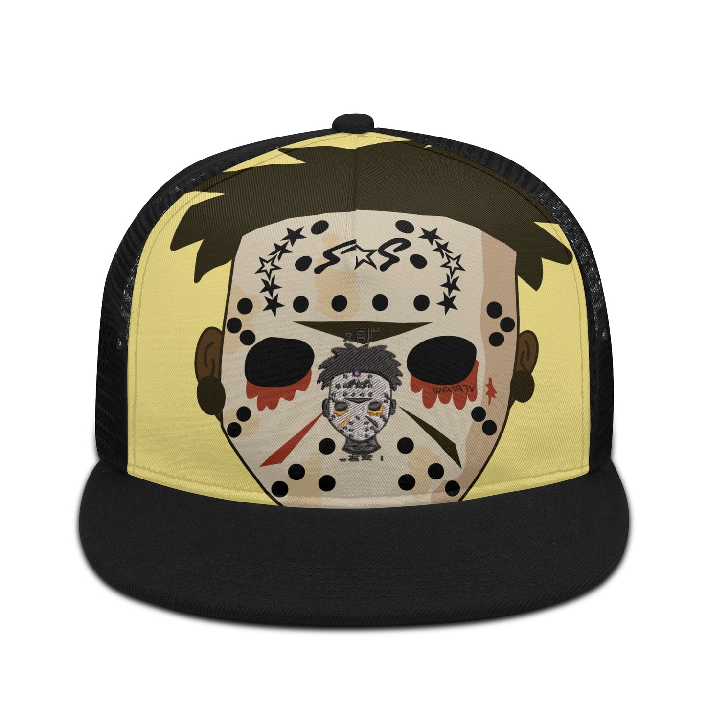 No Face, No Case Tan/Black Star Snap Backs