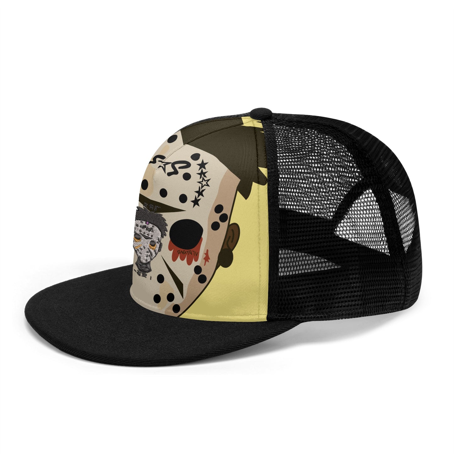 No Face, No Case Tan/Black Star Snap Backs