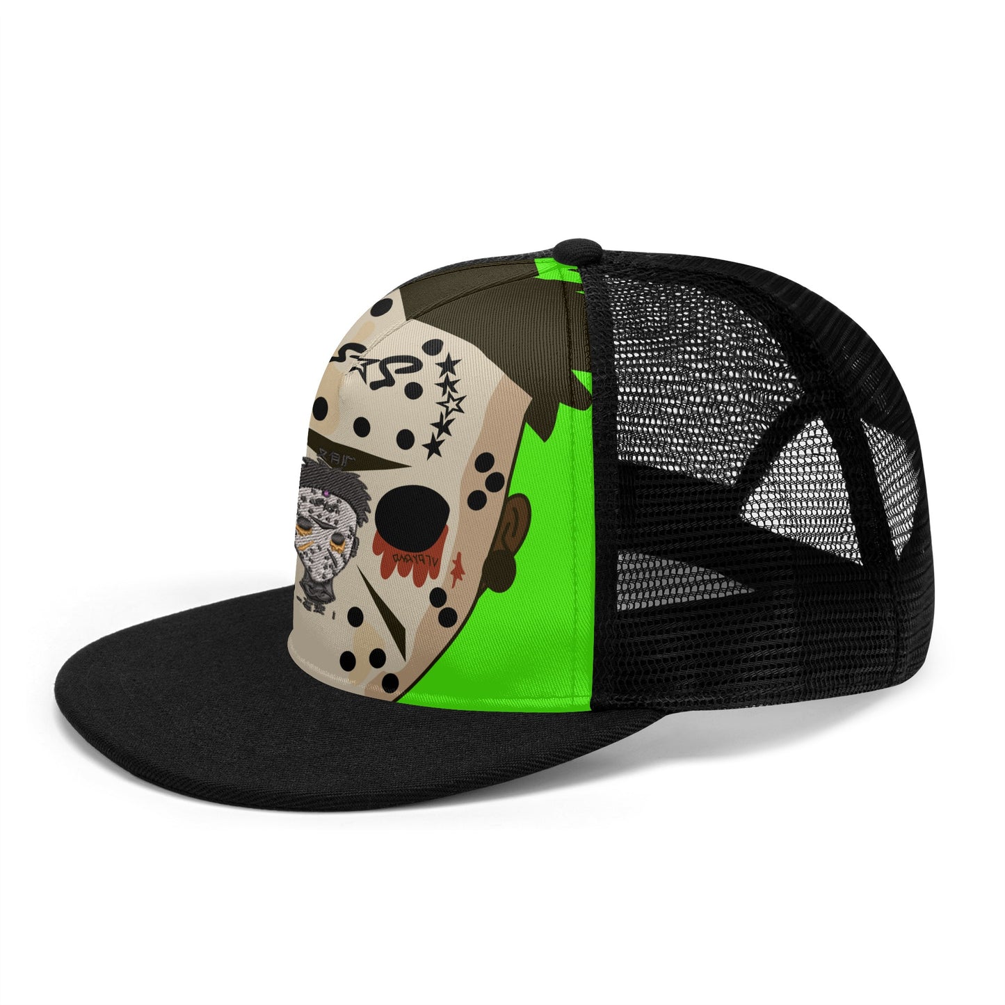 No Face, No Case GooGreen/Black Star Snap Backs