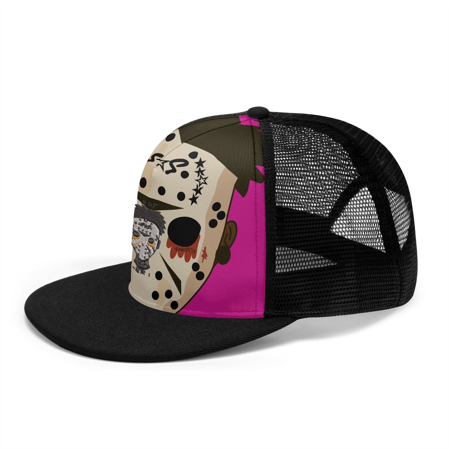 No Face, No Case Purple/Black Star Snap Backs