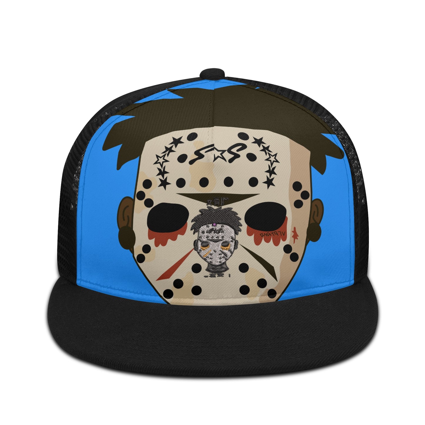 No Face, No Case Blue/Black Star Snap Backs