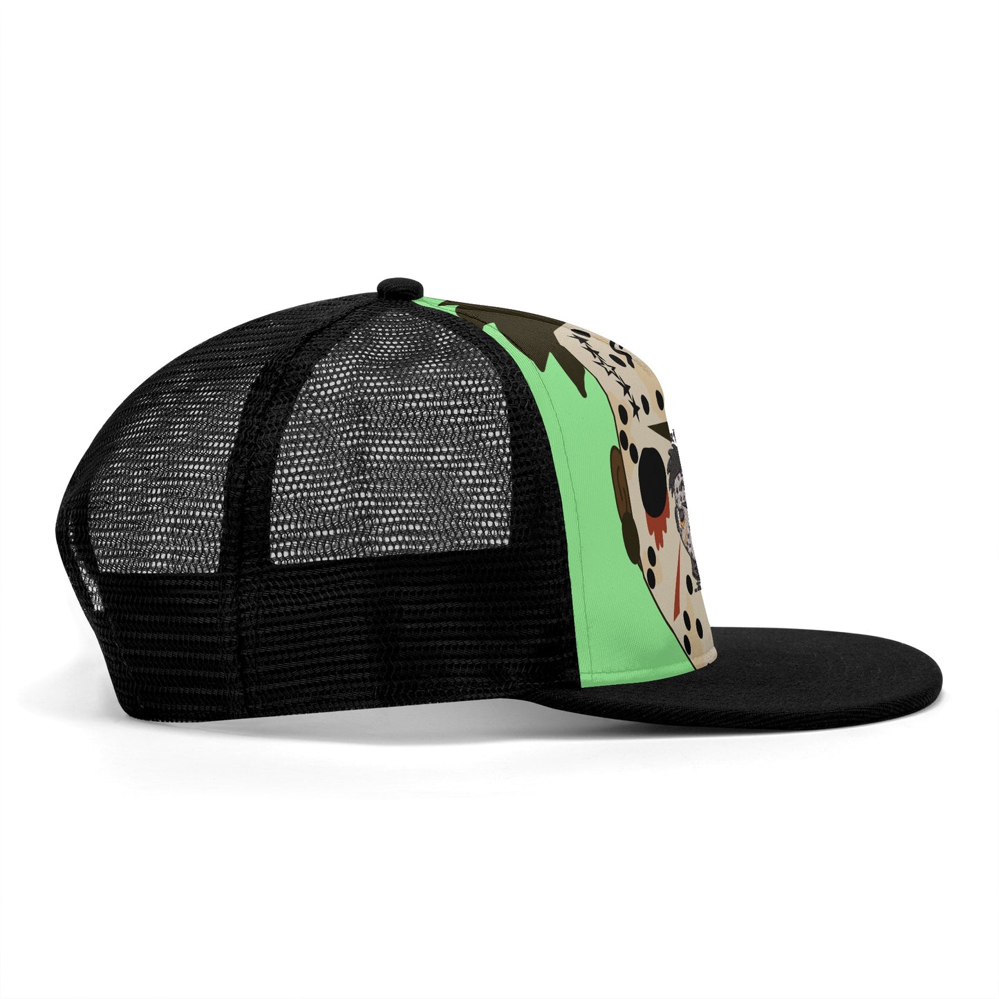 No Face, No Case MintGreen/Black Star Snap Backs