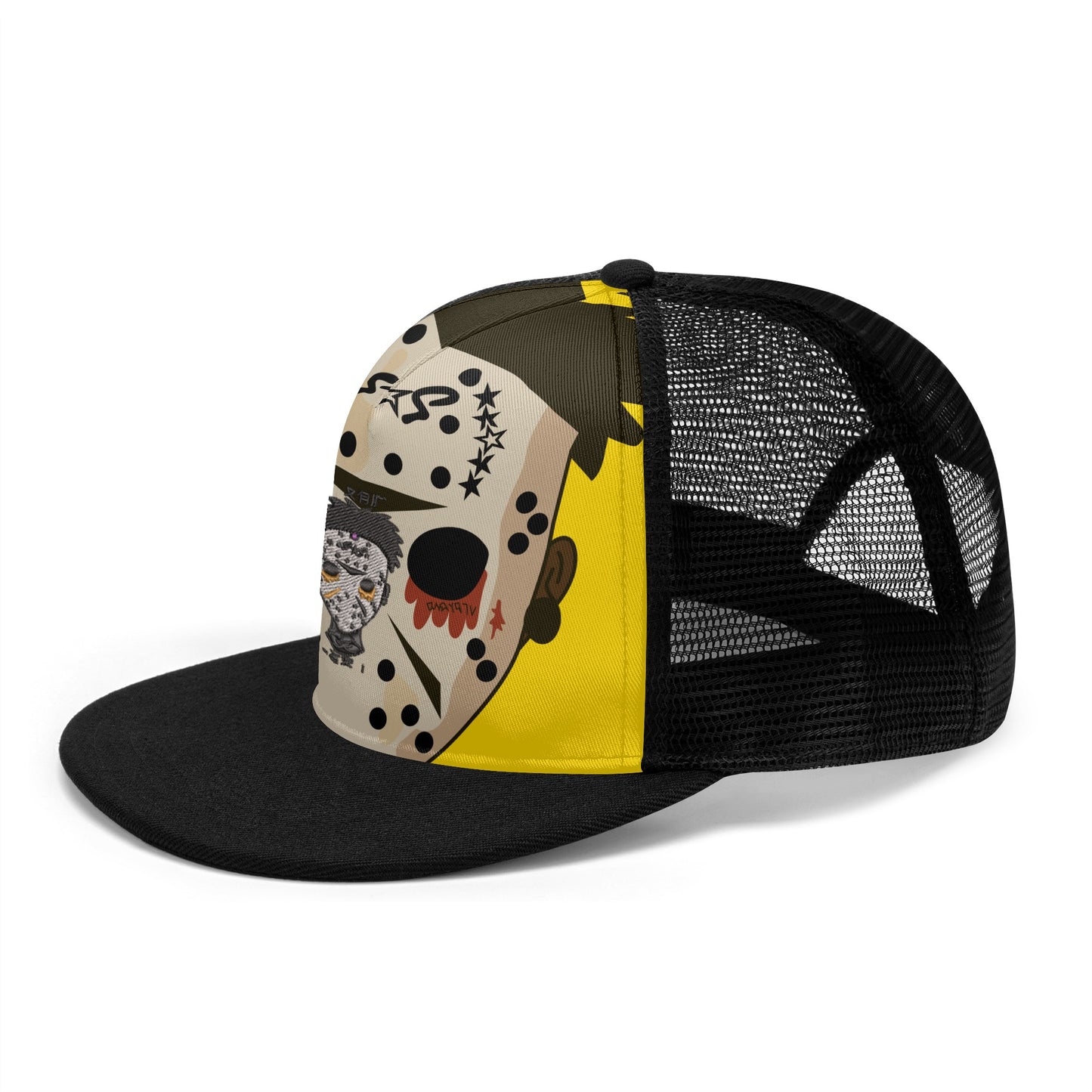 No Face, No Case Gold/Black Star Snap Backs